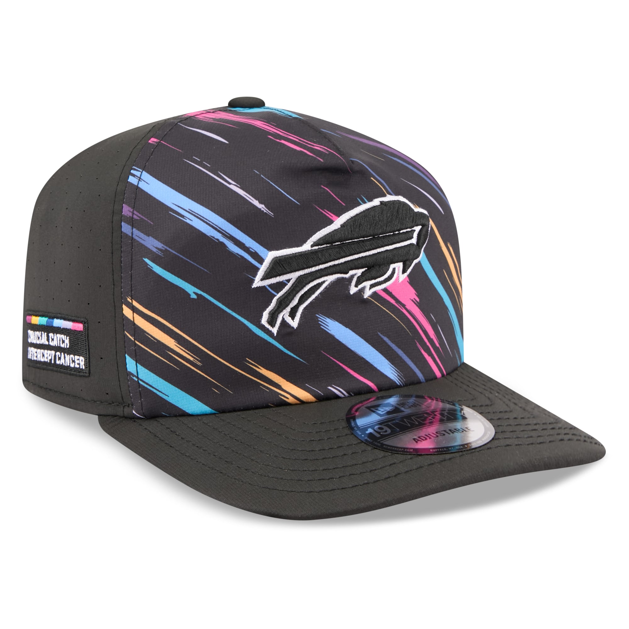 Men's New Era Black Buffalo Bills 2026 NFL Crucial Catch 19TWENTY Adjustable Hat