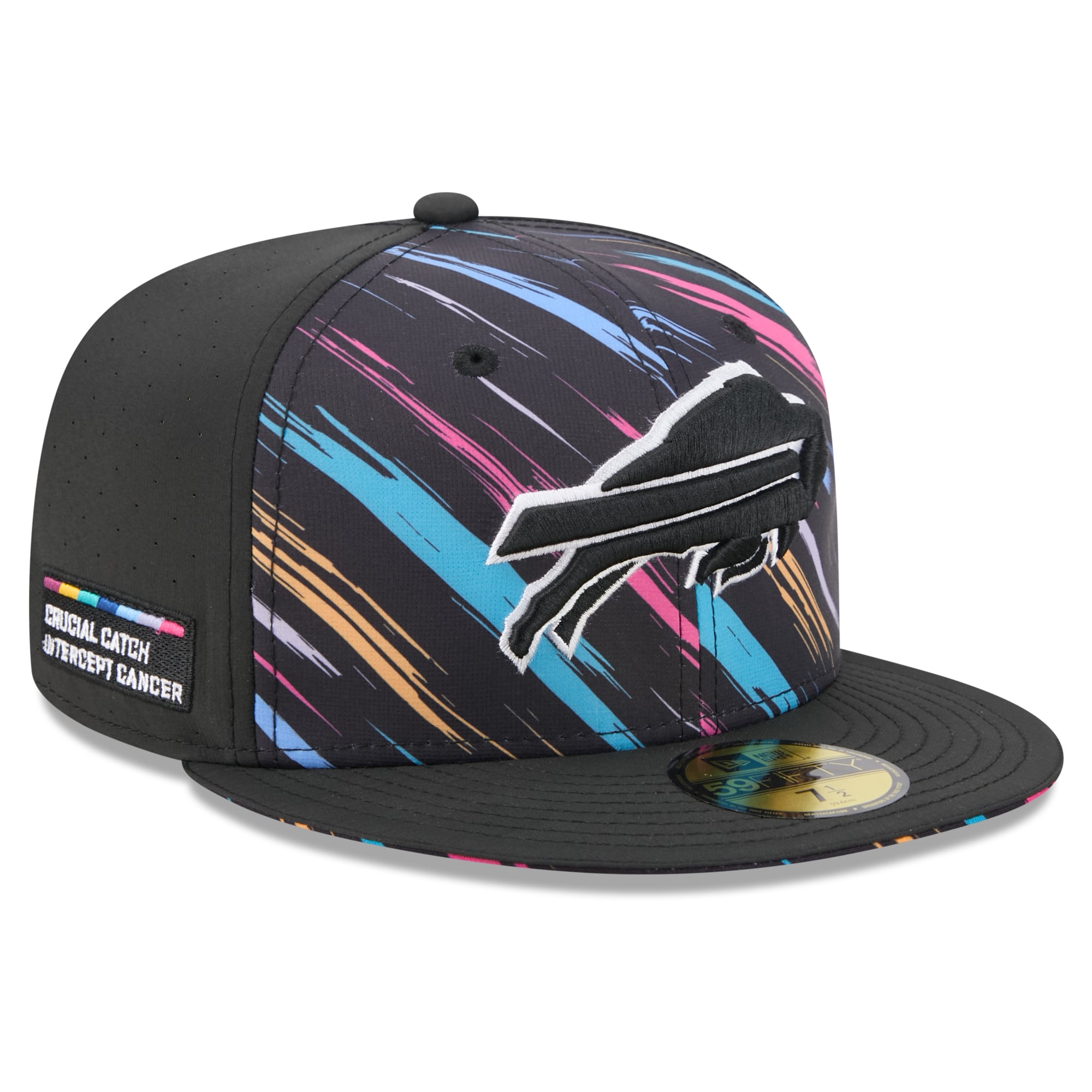 Men's New Era Black Buffalo Bills 2026 NFL Crucial Catch 59FIFTY Fitted Hat