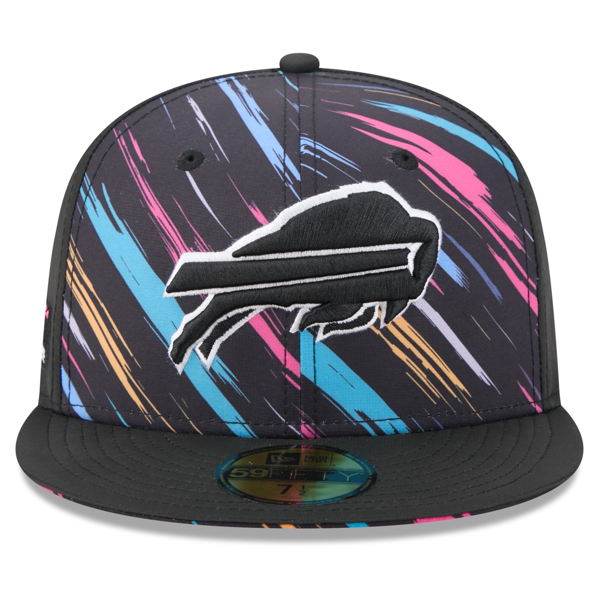 Men's New Era Black Buffalo Bills 2026 NFL Crucial Catch 59FIFTY Fitted Hat