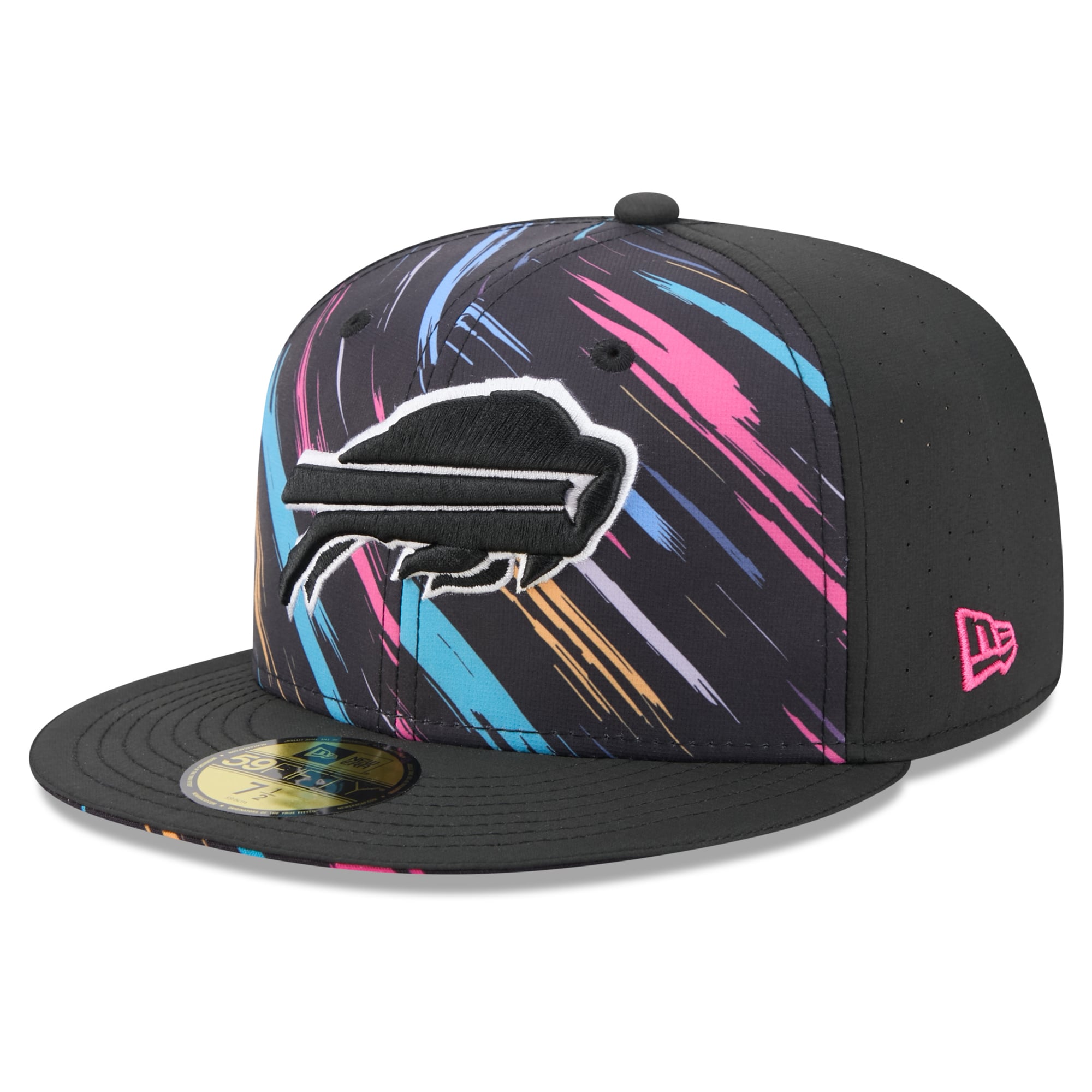Men's New Era Black Buffalo Bills 2026 NFL Crucial Catch 59FIFTY Fitted Hat