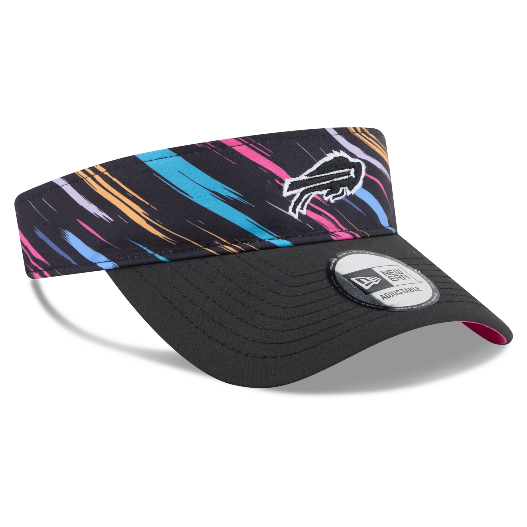 Men's New Era Black Buffalo Bills 2026 NFL Crucial Catch Adjustable Visor