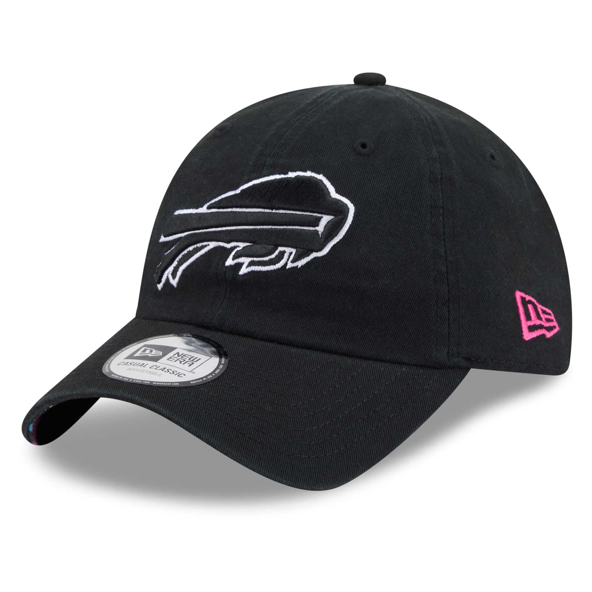 Men's New Era Black Buffalo Bills 2026 NFL Crucial Catch Casual Classic Adjustable Hat