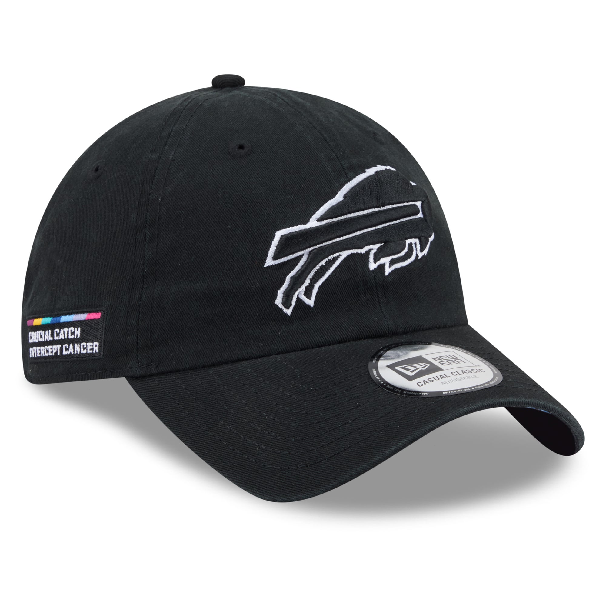 Men's New Era Black Buffalo Bills 2026 NFL Crucial Catch Casual Classic Adjustable Hat