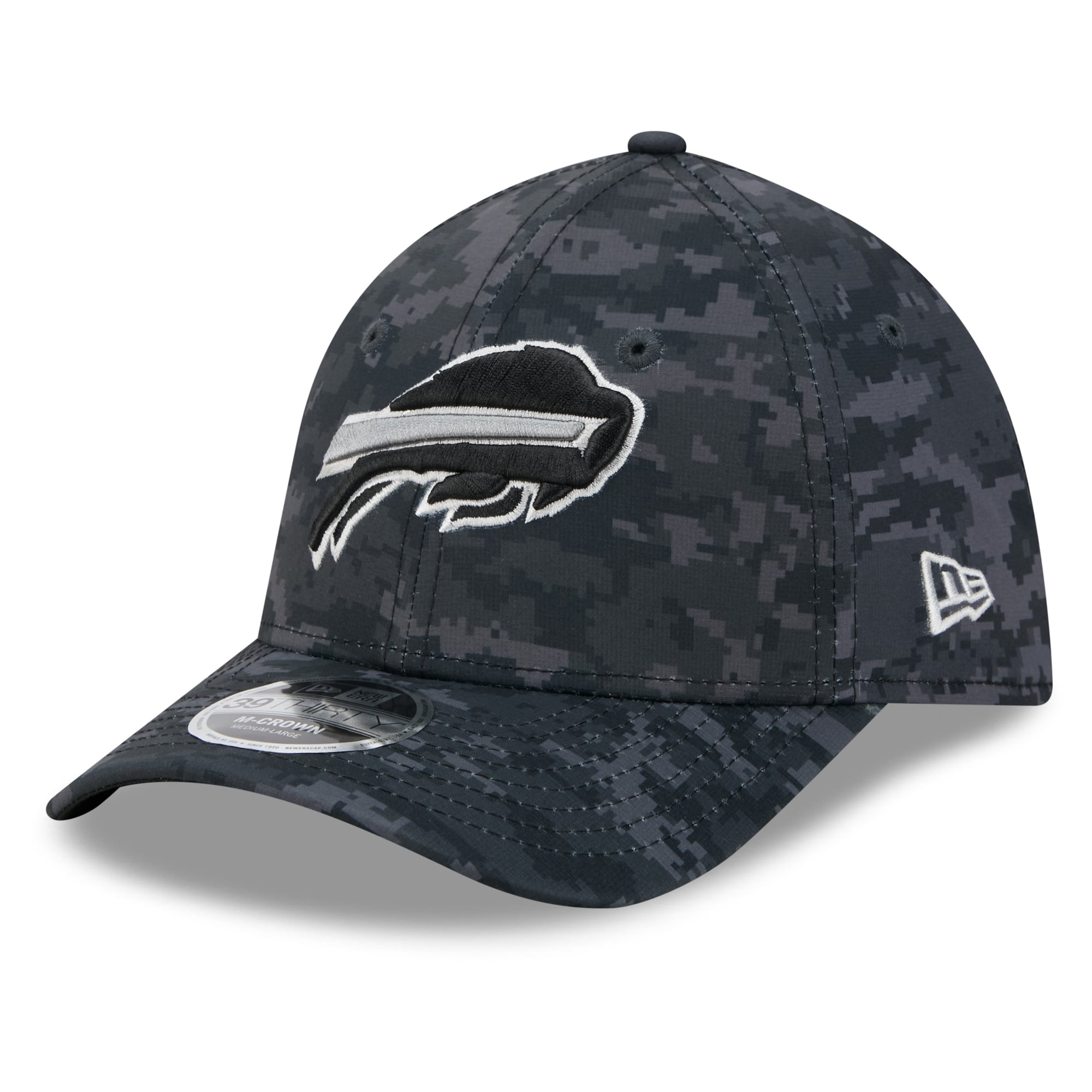 Casquette extensible New Era Buffalo Bills 2026 Salute To Service 39THIRTY M-Crown noire pour homme