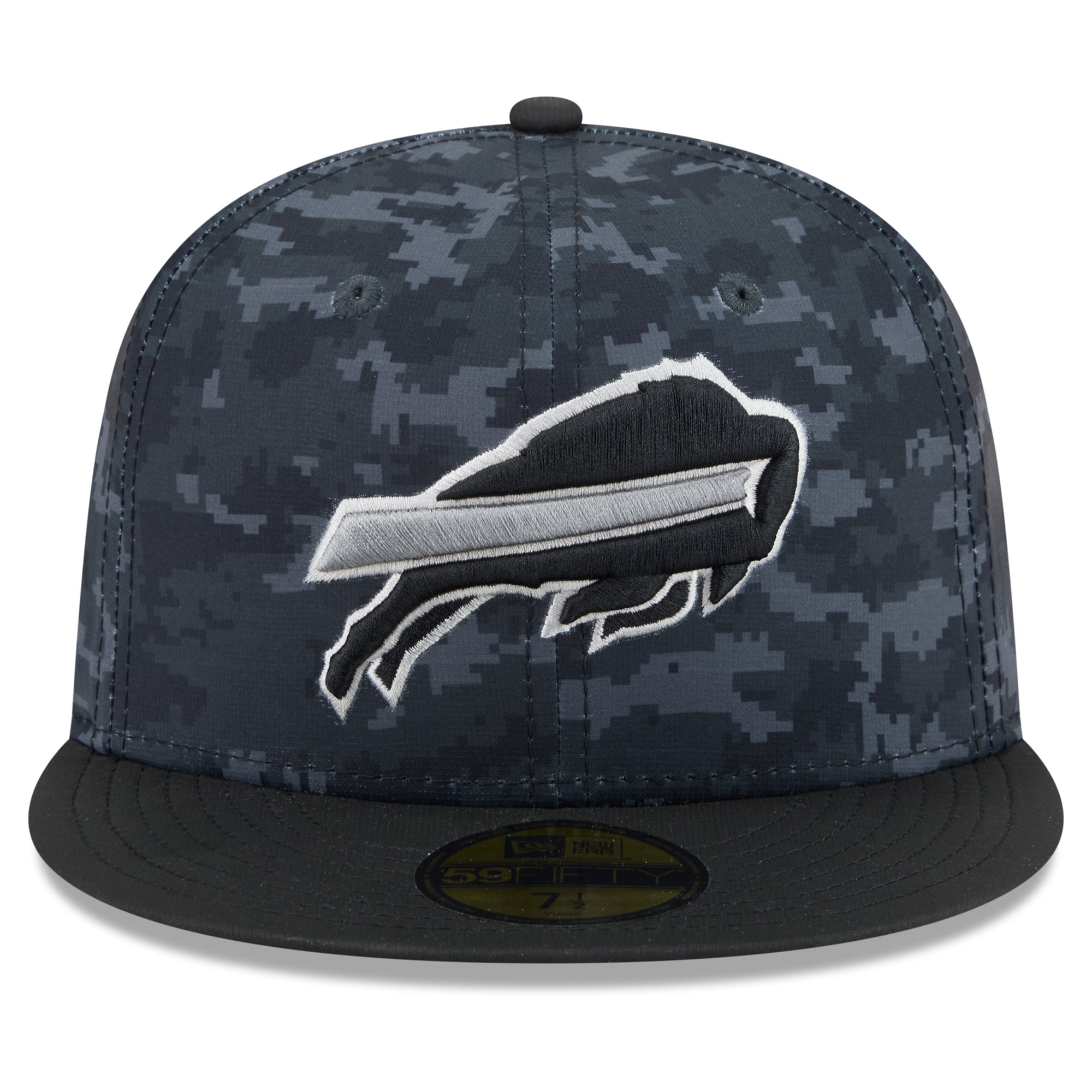 Casquette ajustée New Era Buffalo Bills 2026 Salute To Service 59FIFTY noire pour homme