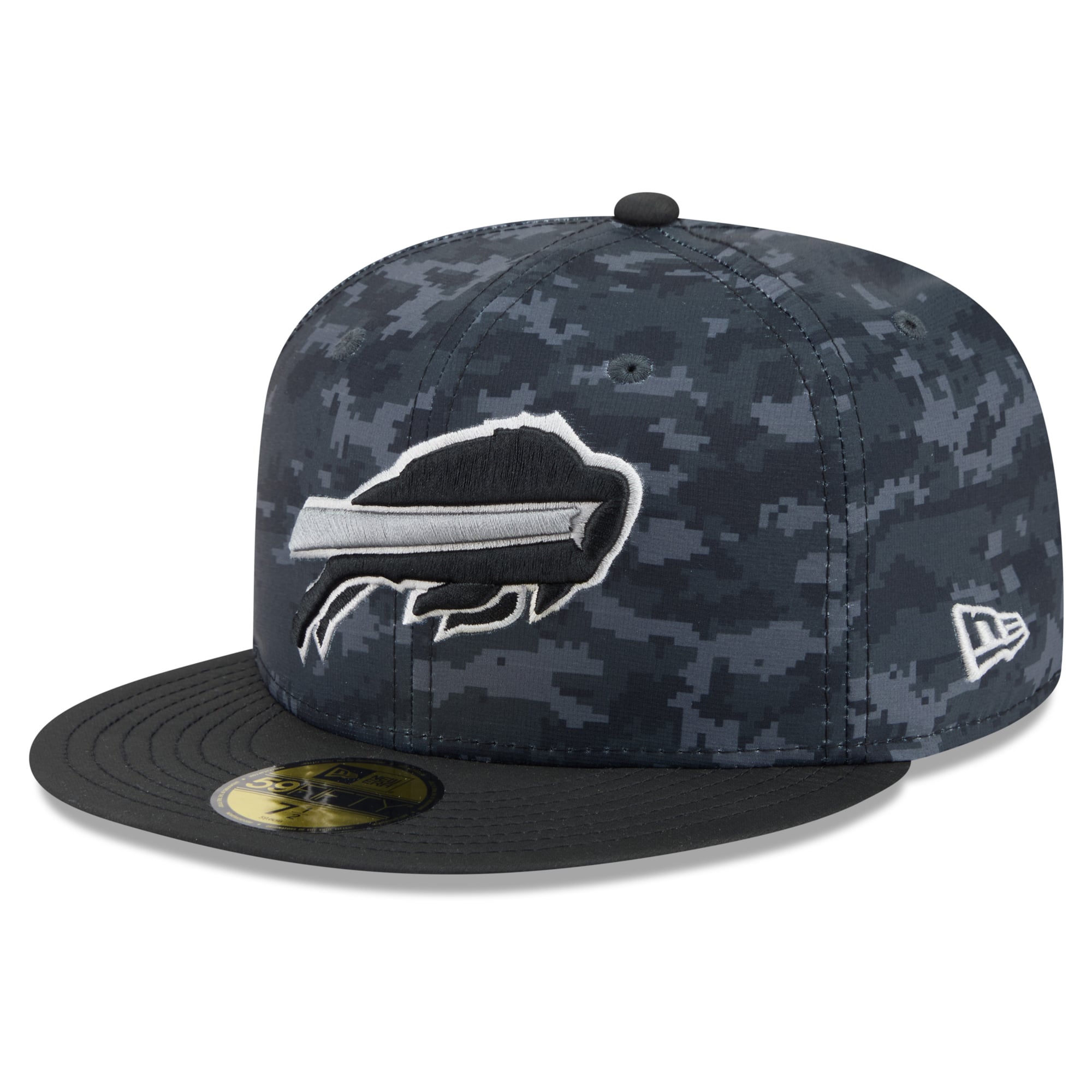 Casquette ajustée New Era Buffalo Bills 2026 Salute To Service 59FIFTY noire pour homme