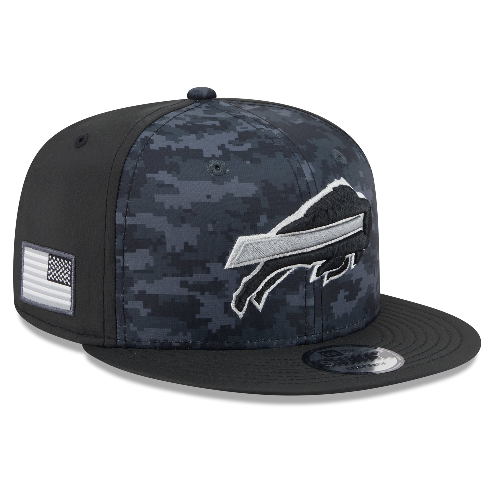 Casquette snapback New Era Buffalo Bills 2026 Salute To Service 9FIFTY noire pour homme