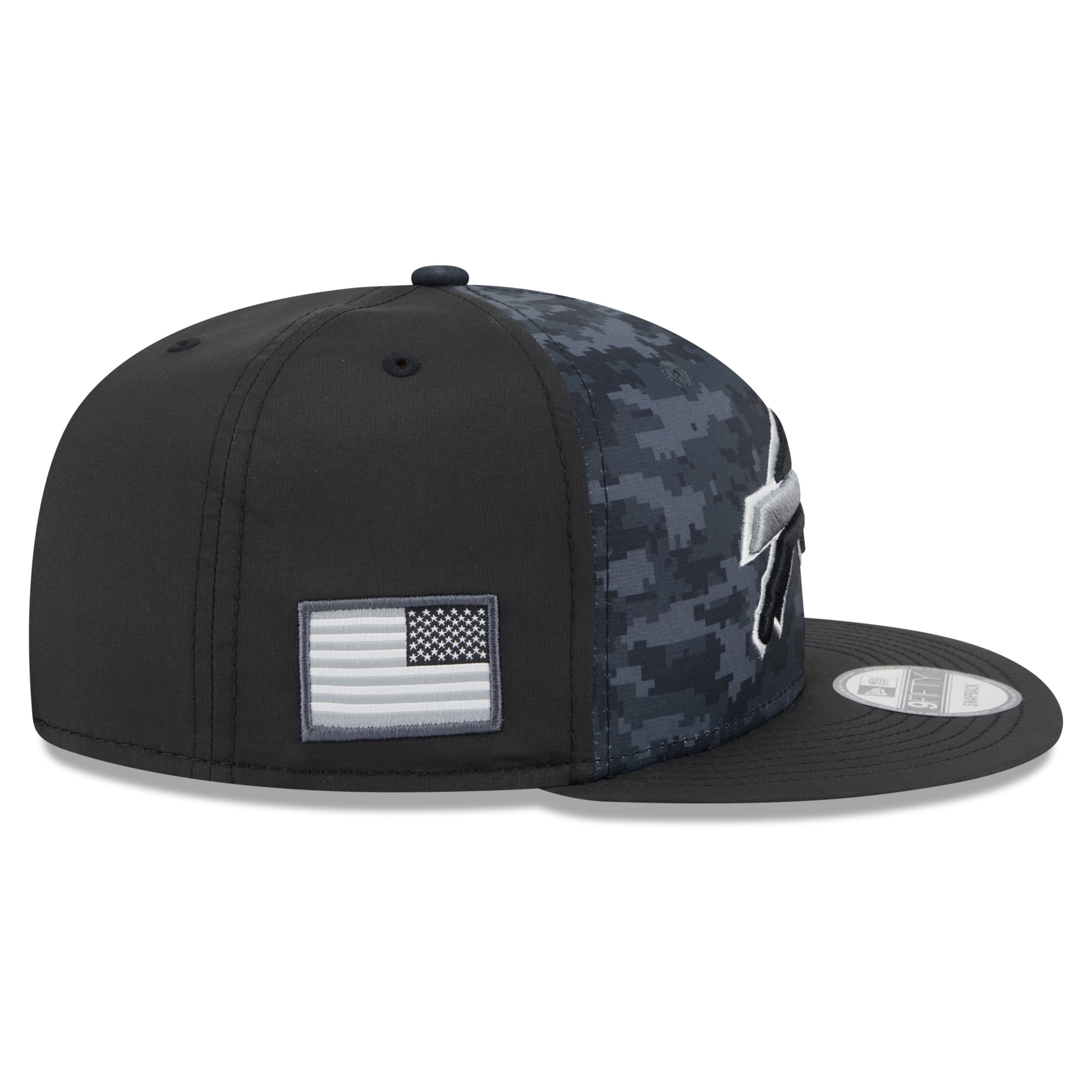 Casquette snapback New Era Buffalo Bills 2026 Salute To Service 9FIFTY noire pour homme