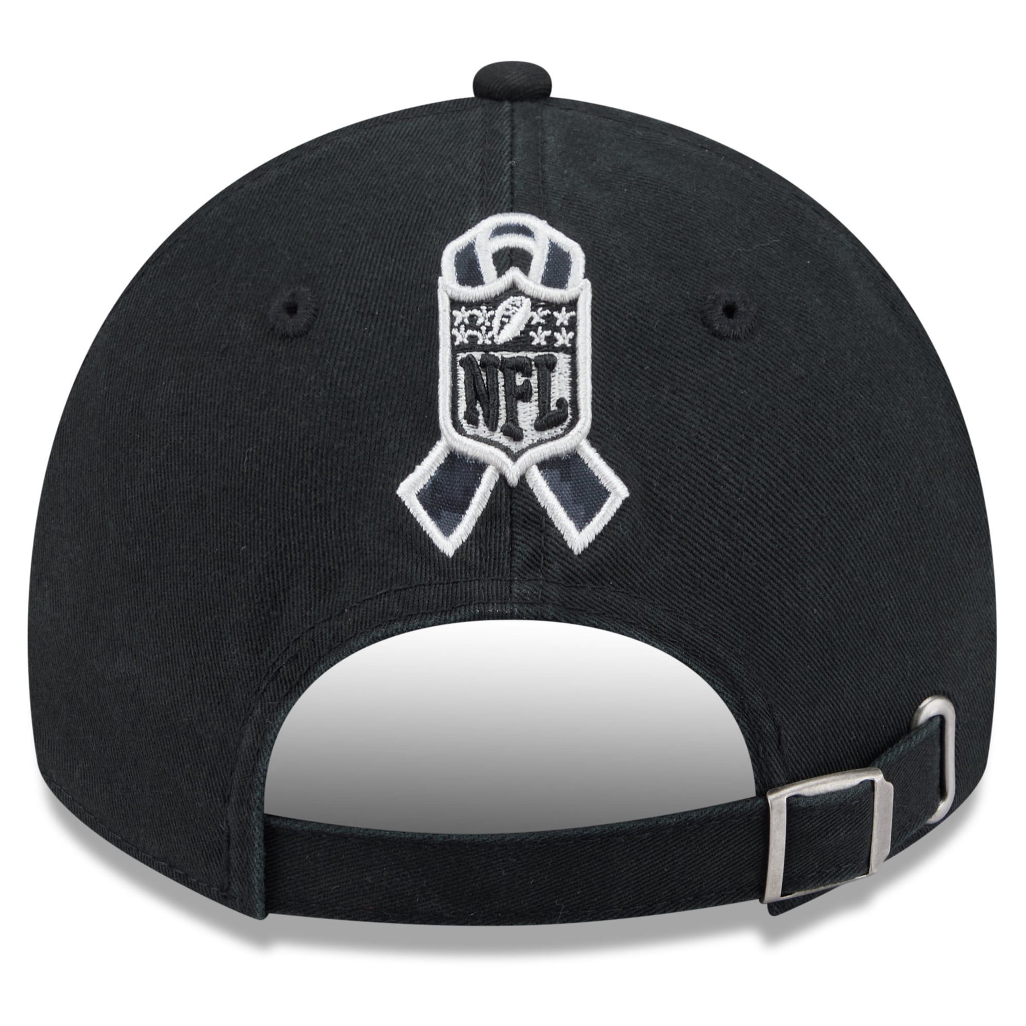 Casquette New Era noire pour homme Buffalo Bills 2026 Salute To Service, style classique décontracté et ajustable