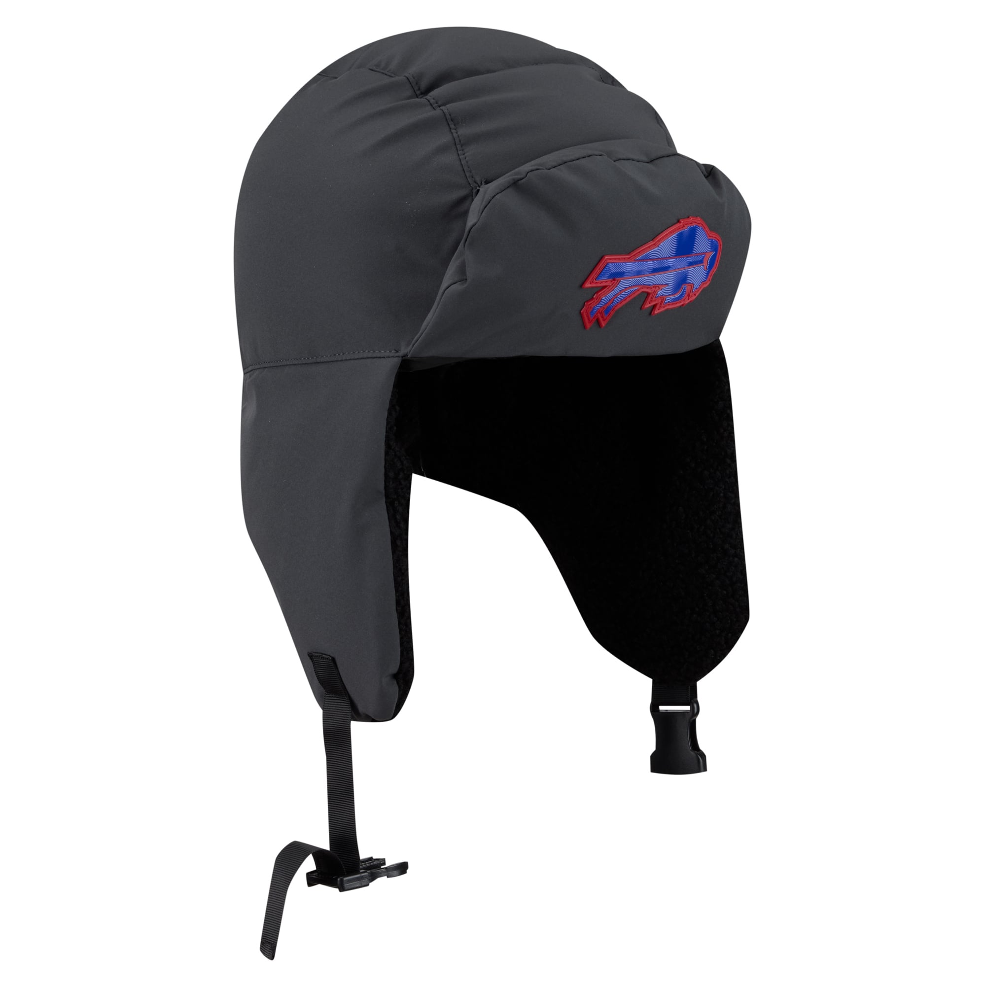 Casquette trappeur New Era noire Buffalo Bills 2026 pour homme, modèle Sideline, idéale les temps froids.