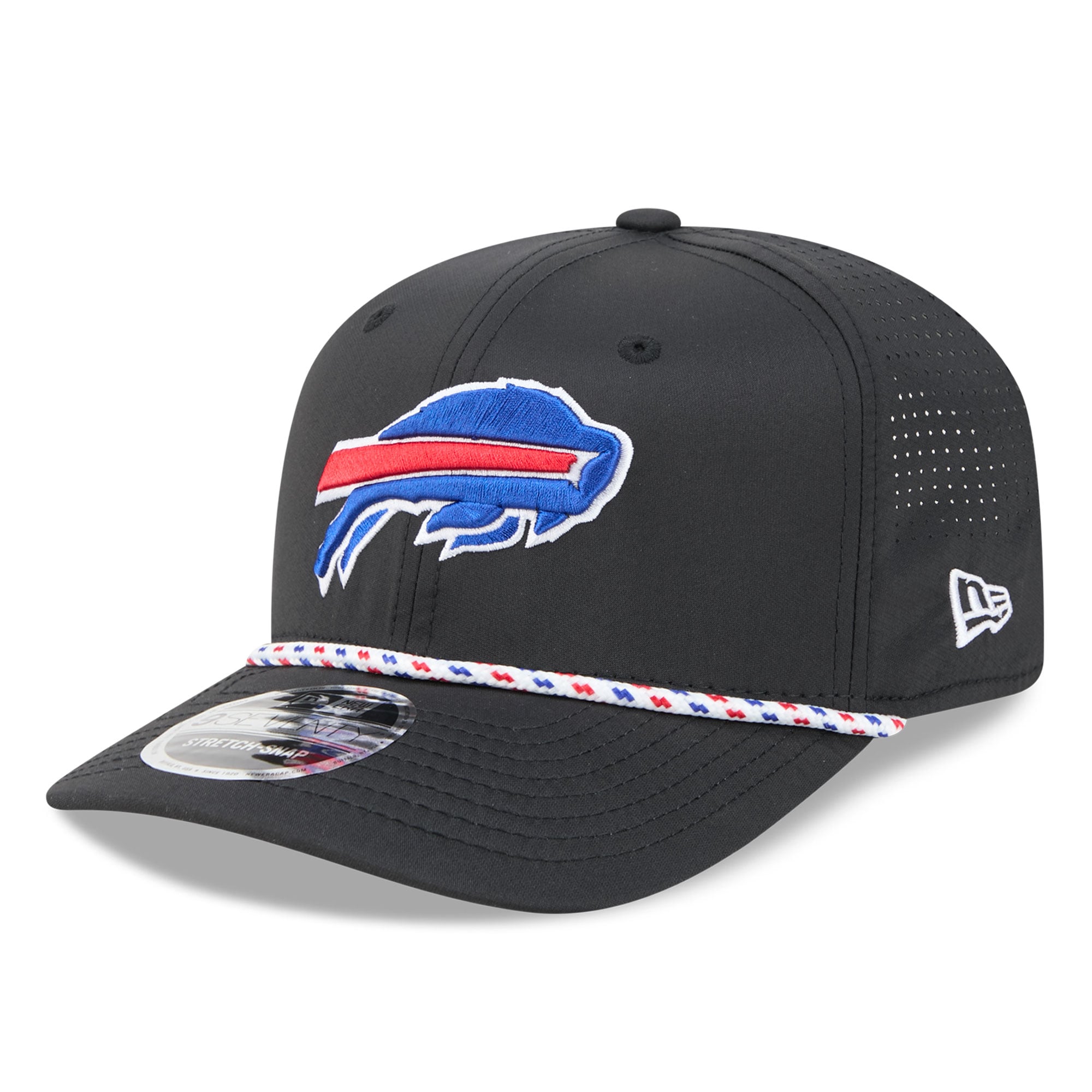 Casquette ajustable New Era Buffalo Bills 9SEVENTY noire pour homme