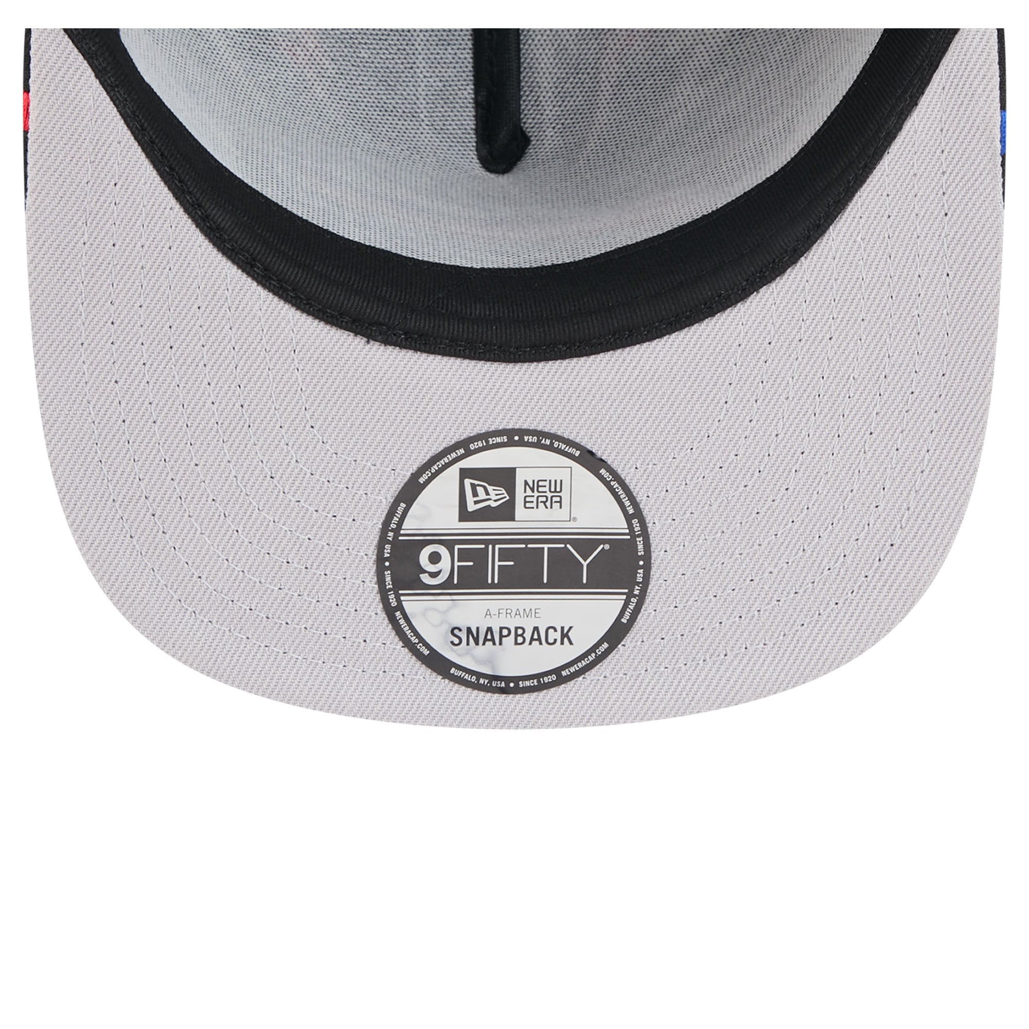 Men's New Era Black Buffalo Bills Bolt A-Frame 9FIFTY Snapback Hat