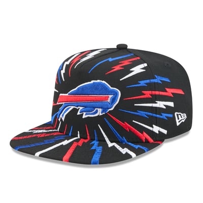 Buffalo Bills New Era Bolt A-Frame 9FIFTY Snapback Hat - Black