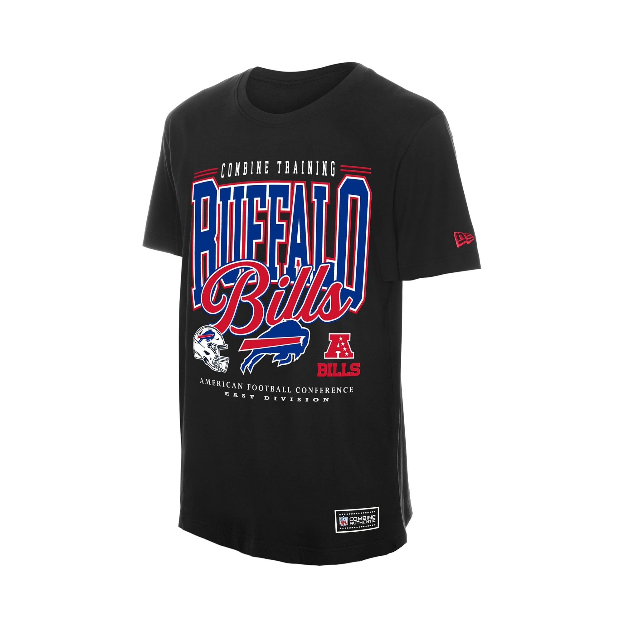 Men's New Era Black Buffalo Bills Combine Authentic T-Shirt