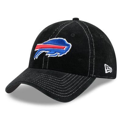 Buffalo Bills New Era Corduroy Casual Classic Adjustable Hat - Black