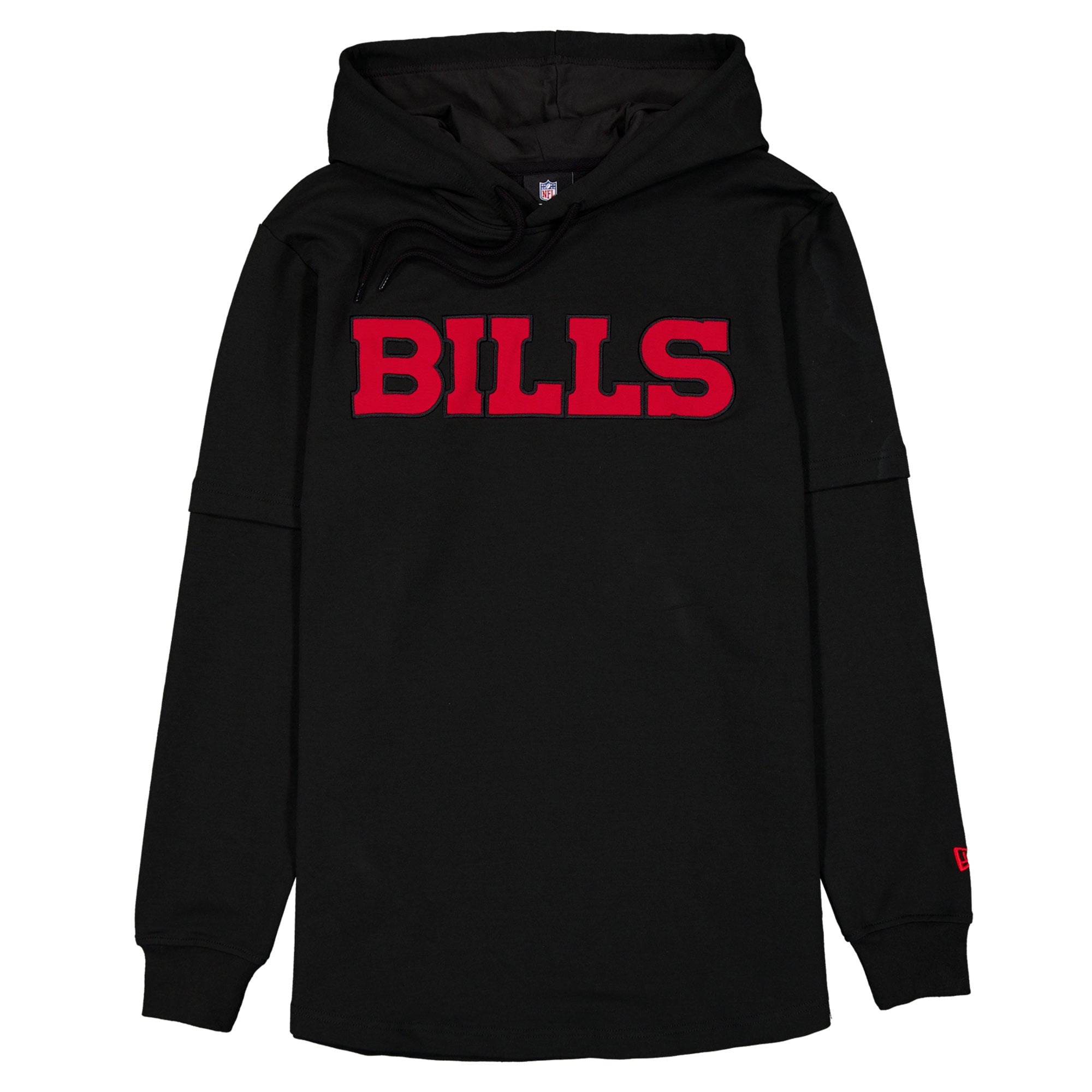 Men's New Era Black Buffalo Bills Functional Fandom Twofer Hoodie