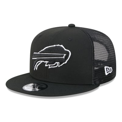 Buffalo Bills New Era 9FIFTY Snapback Trucker Hat - Black/White