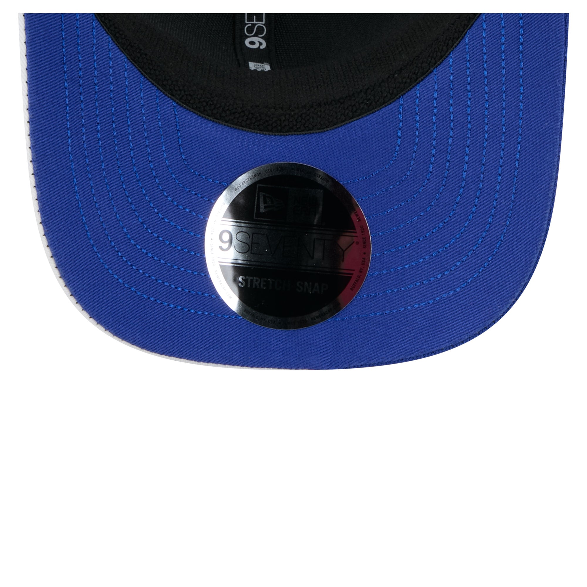 Casquette ajustable New Era 9SEVENTY noire et blanche pour homme, fan des Buffalo Bills