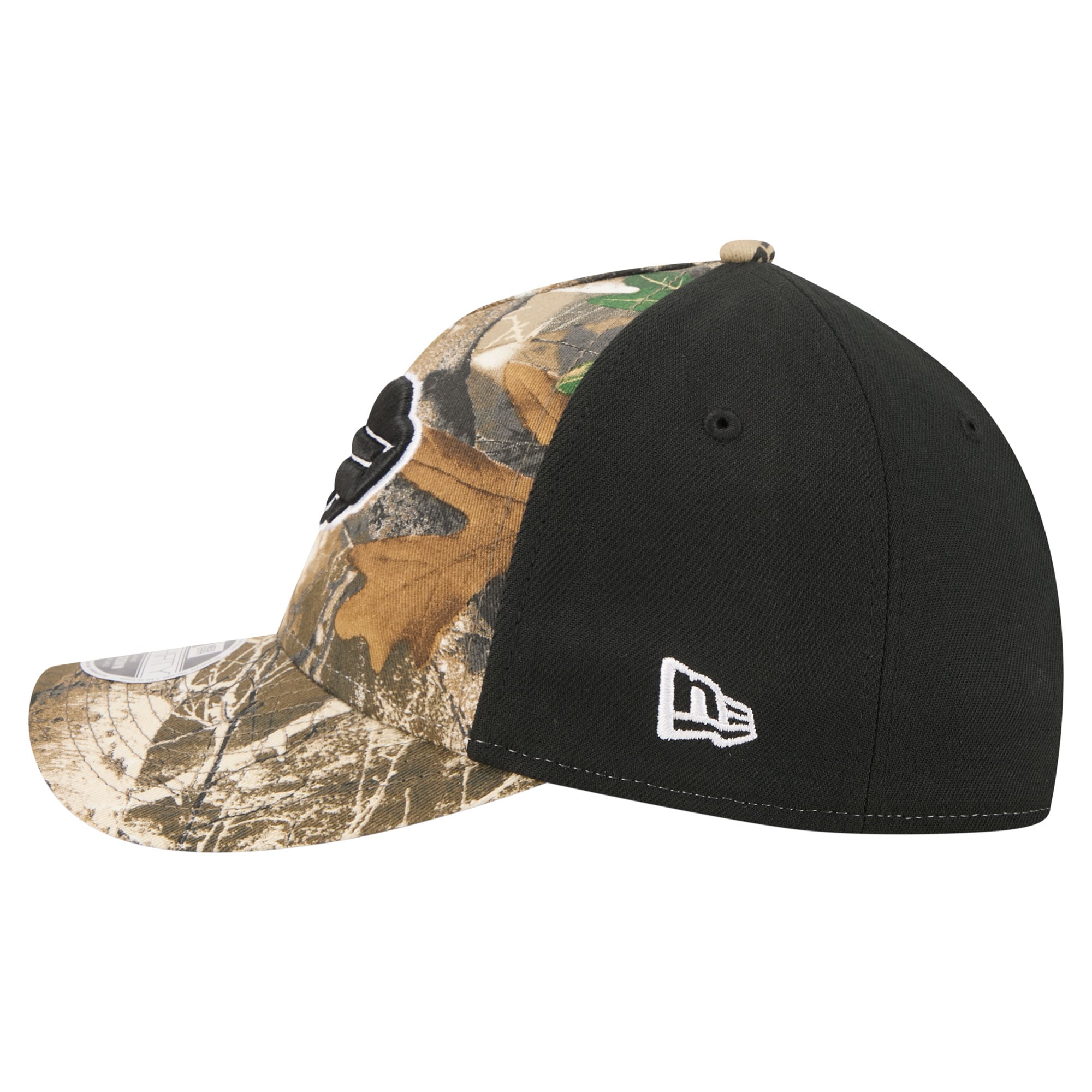 Men's New Era Camo/Black Buffalo Bills Team Collection RealTree 39THIRTY M-Crown A-Frame Flex Hat
