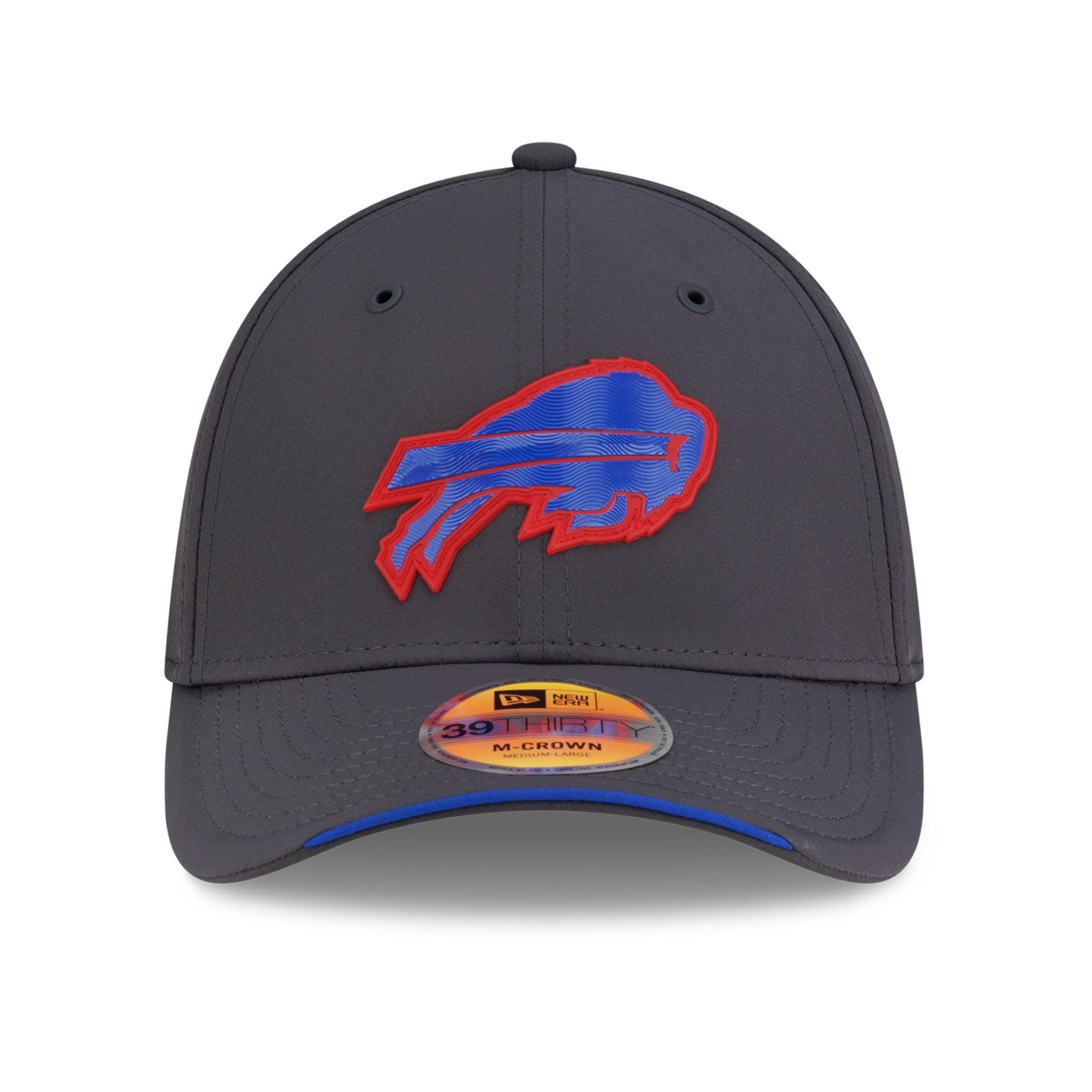 Casquette New Era Royal Buffalo Bills 2026 Sideline 39THIRTY M-Crown Flex pour homme