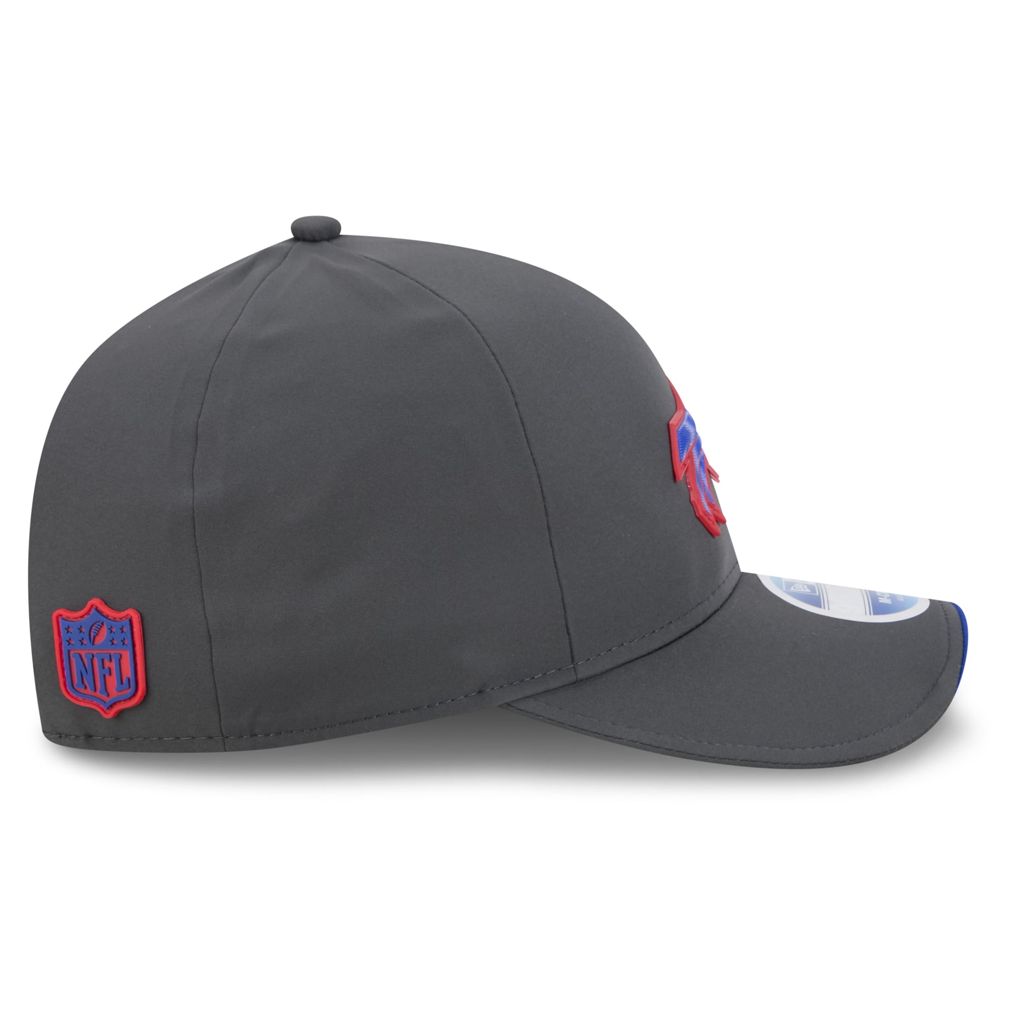Casquette ajustable New Era Buffalo Bills 2026 Sideline pour homme, couleur anthracite, modèle 9FORTY M-Crown