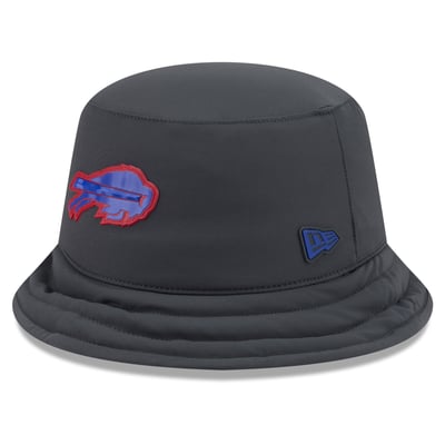 Buffalo Bills New Era 2026 Sideline Cold Weather Bucket Hat - Charcoal