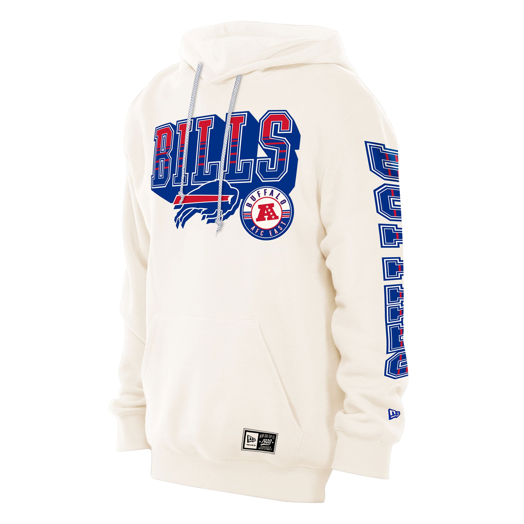 Men's New Era  Cream Buffalo Bills Dune Dust Hoodie