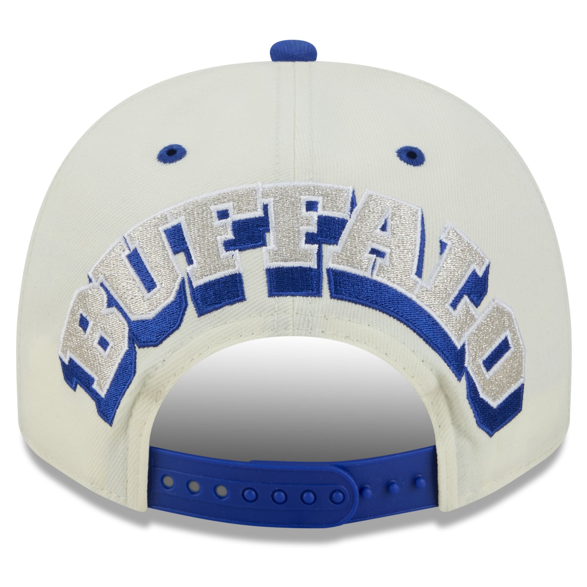 Men's New Era Cream Buffalo Bills Rivalries Collection Fan Pack A-Frame 9FIFTY Snapback Hat