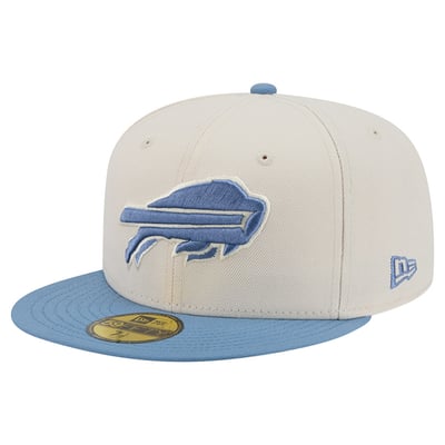 Buffalo Bills New Era Color Pack 59FIFTY Fitted Hat - Cream/Blue