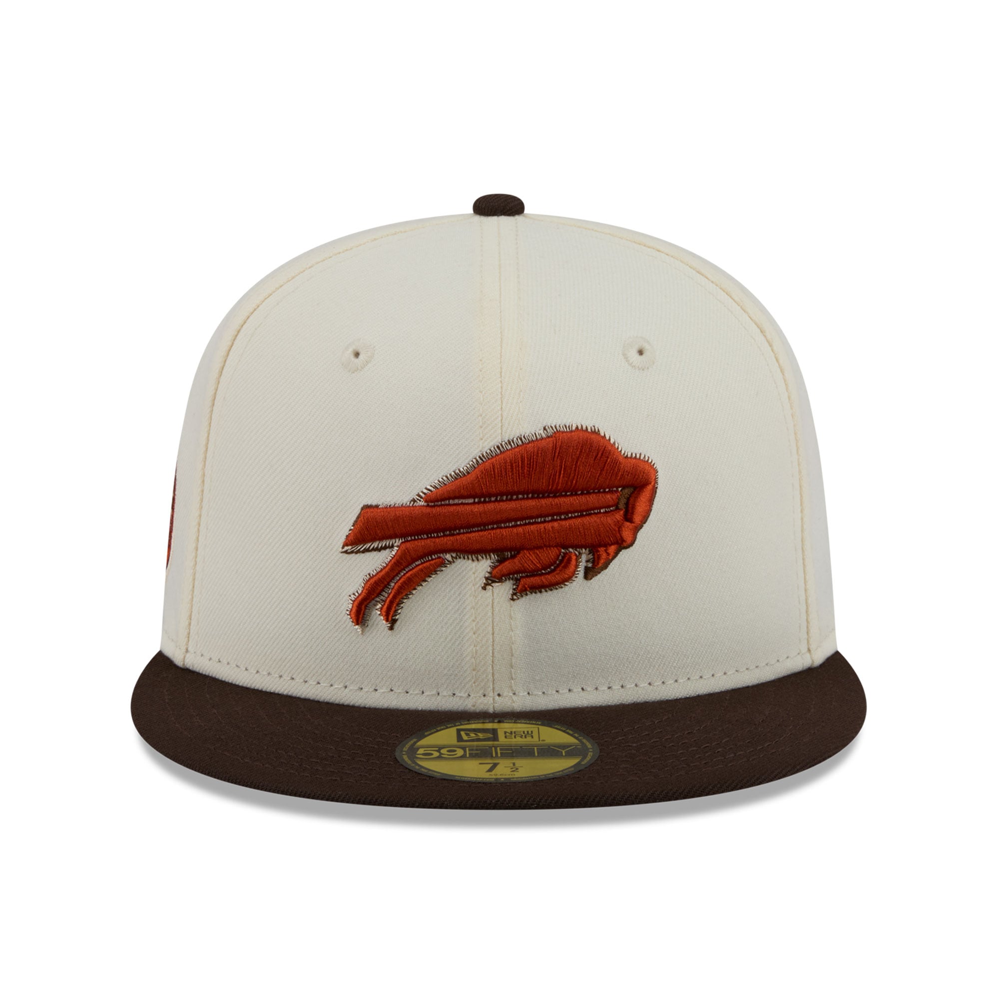 Men's New Era Cream/Brown Buffalo Bills Pumpkin Spice 59FIFTY Fitted Hat