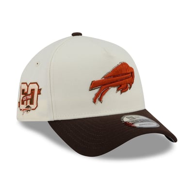 Buffalo Bills New Era Pumpkin Spice A-Frame 9FORTY Adjustable Hat - Cream/Brown
