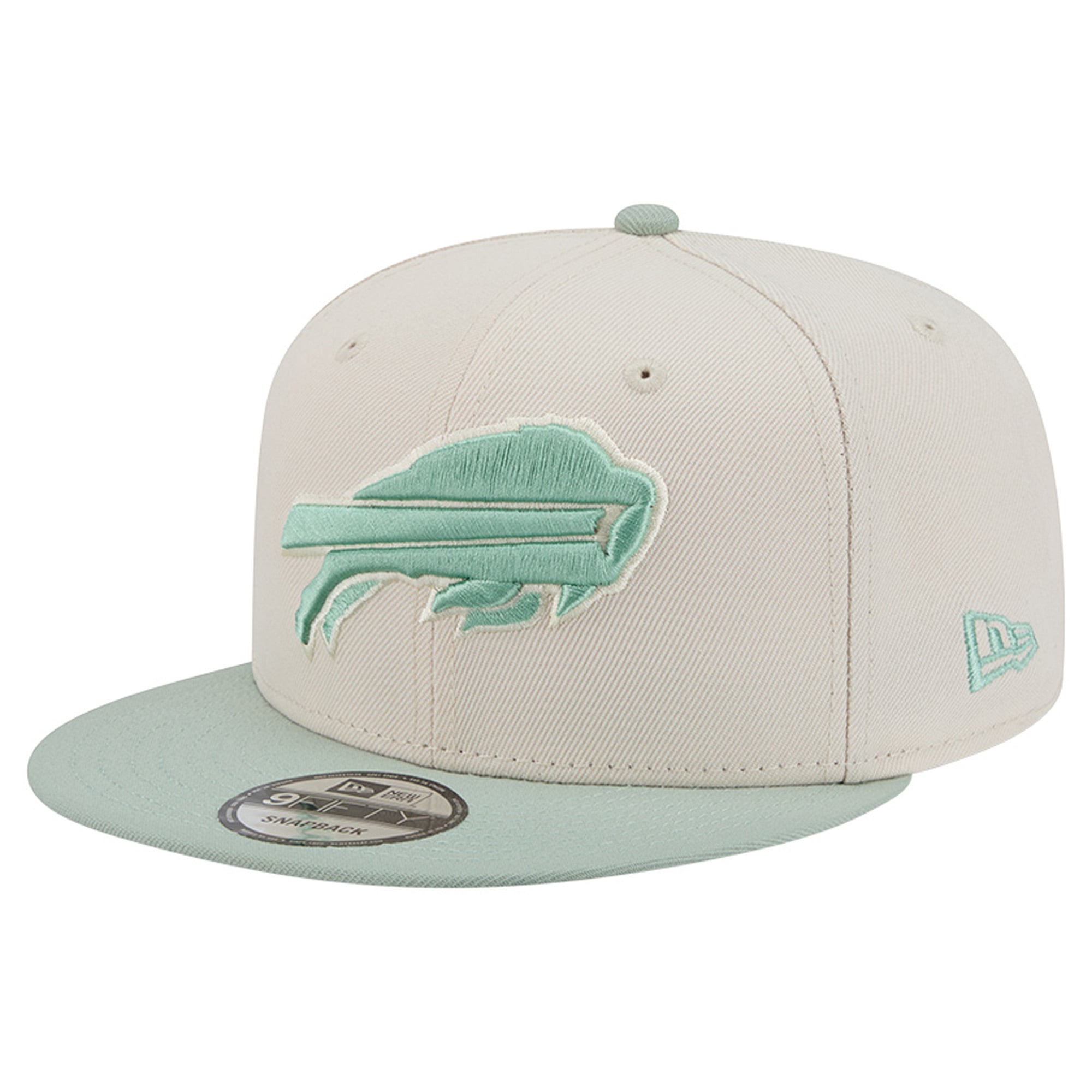 Casquette snapback New Era Buffalo Bills bicolore crème/vert clair pour homme