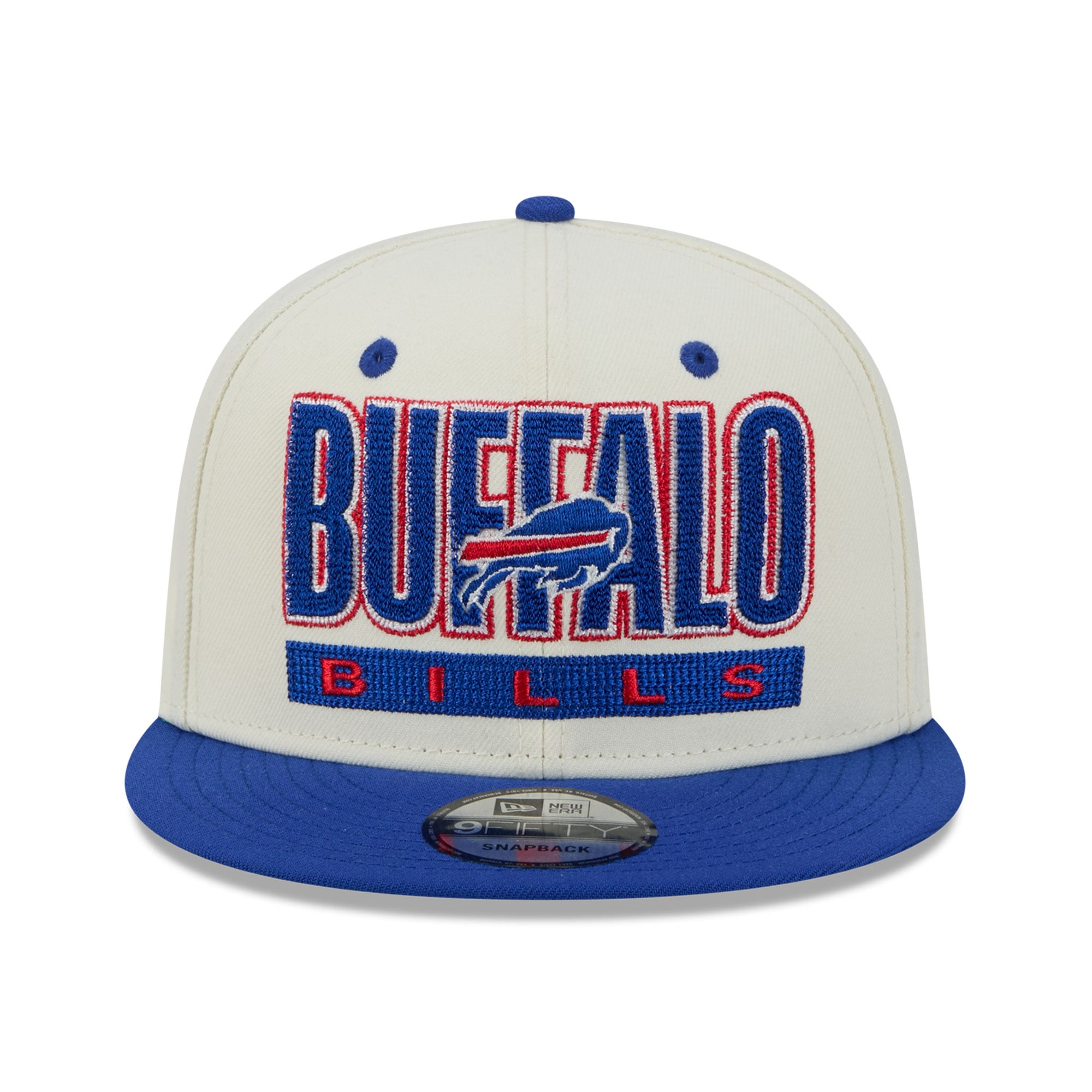 Casquette snapback New Era Classic 9FIFTY crème/bleu roi pour homme