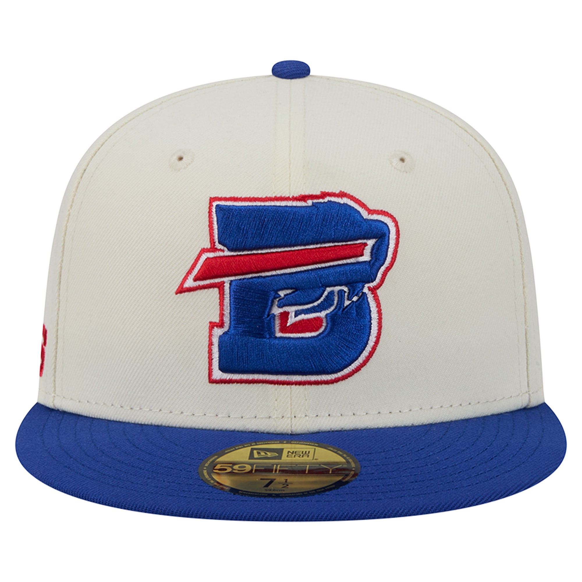 Men's New Era Cream/Royal Buffalo Bills Deceptor 59FIFTY Fitted Hat