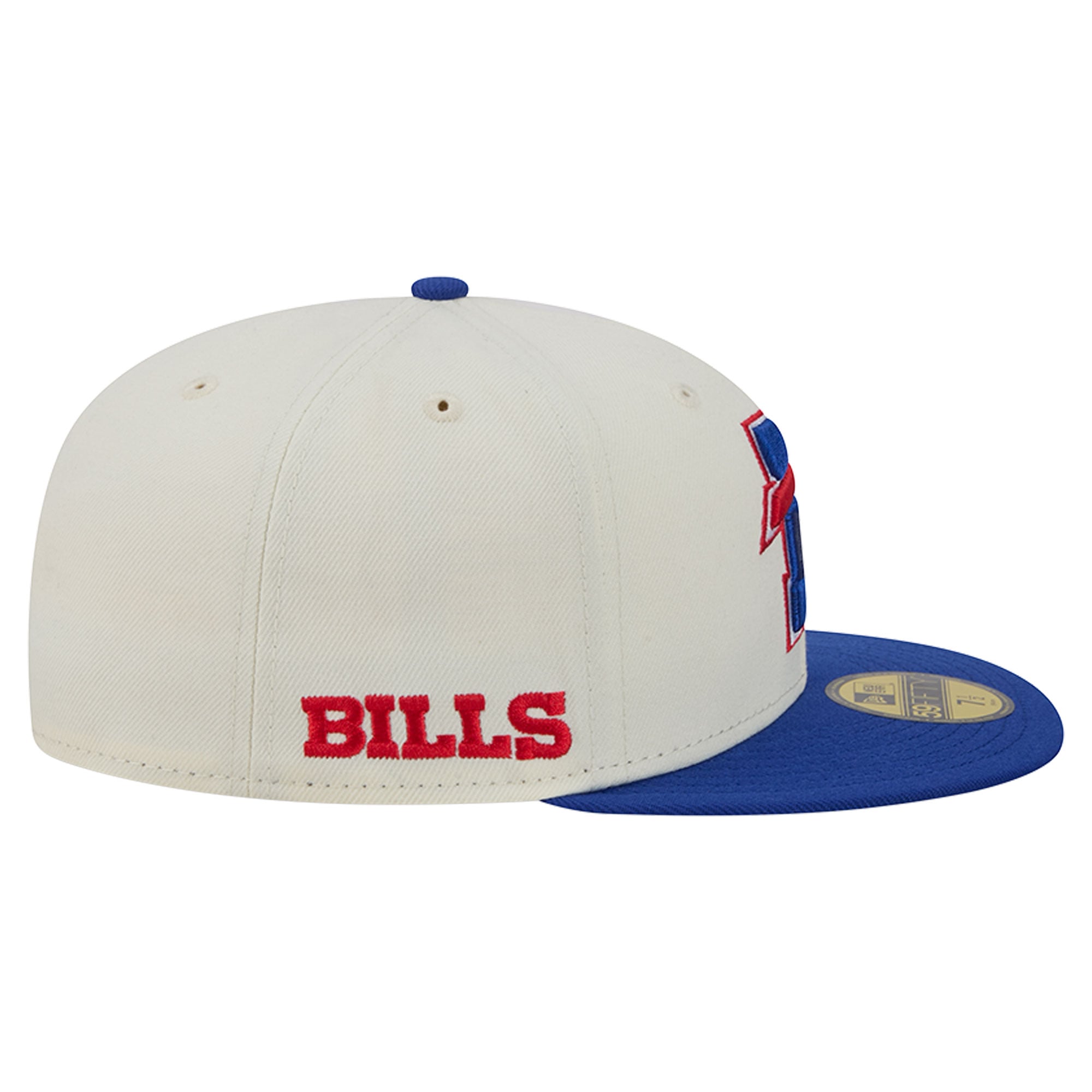 Men's New Era Cream/Royal Buffalo Bills Deceptor 59FIFTY Fitted Hat