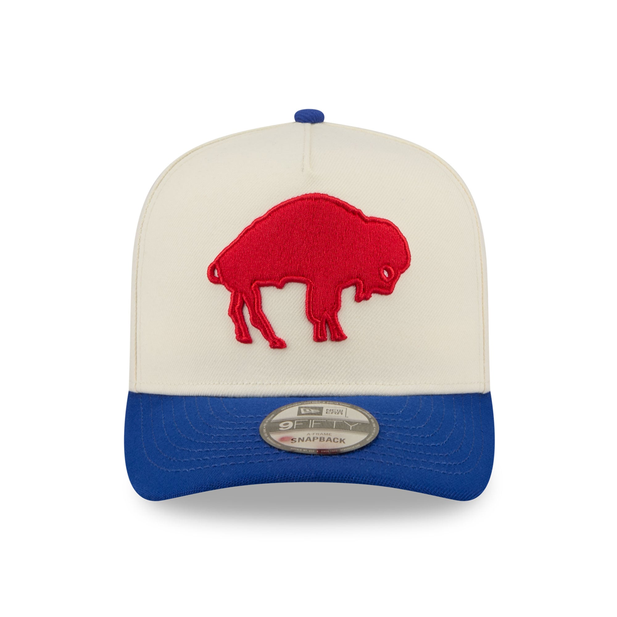 Casquette snapback New Era 9FIFTY crème/bleu roi Buffalo Bills avec logo arrière et monture en A