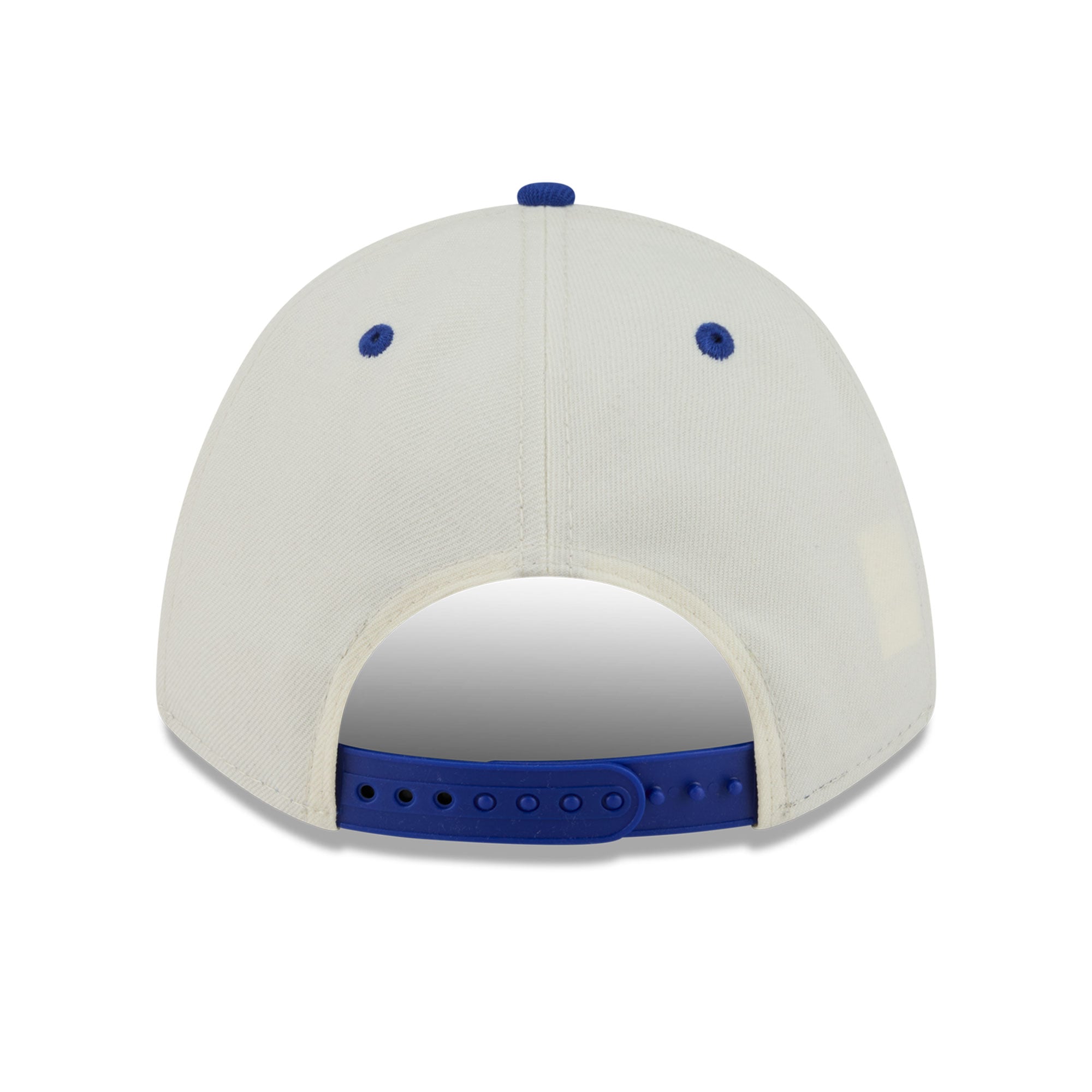 Casquette New Era pour homme, crème/bleu roi, Buffalo Bills Throwback Arch 9FORTY, modèle A-Frame M-Crown, ajustable