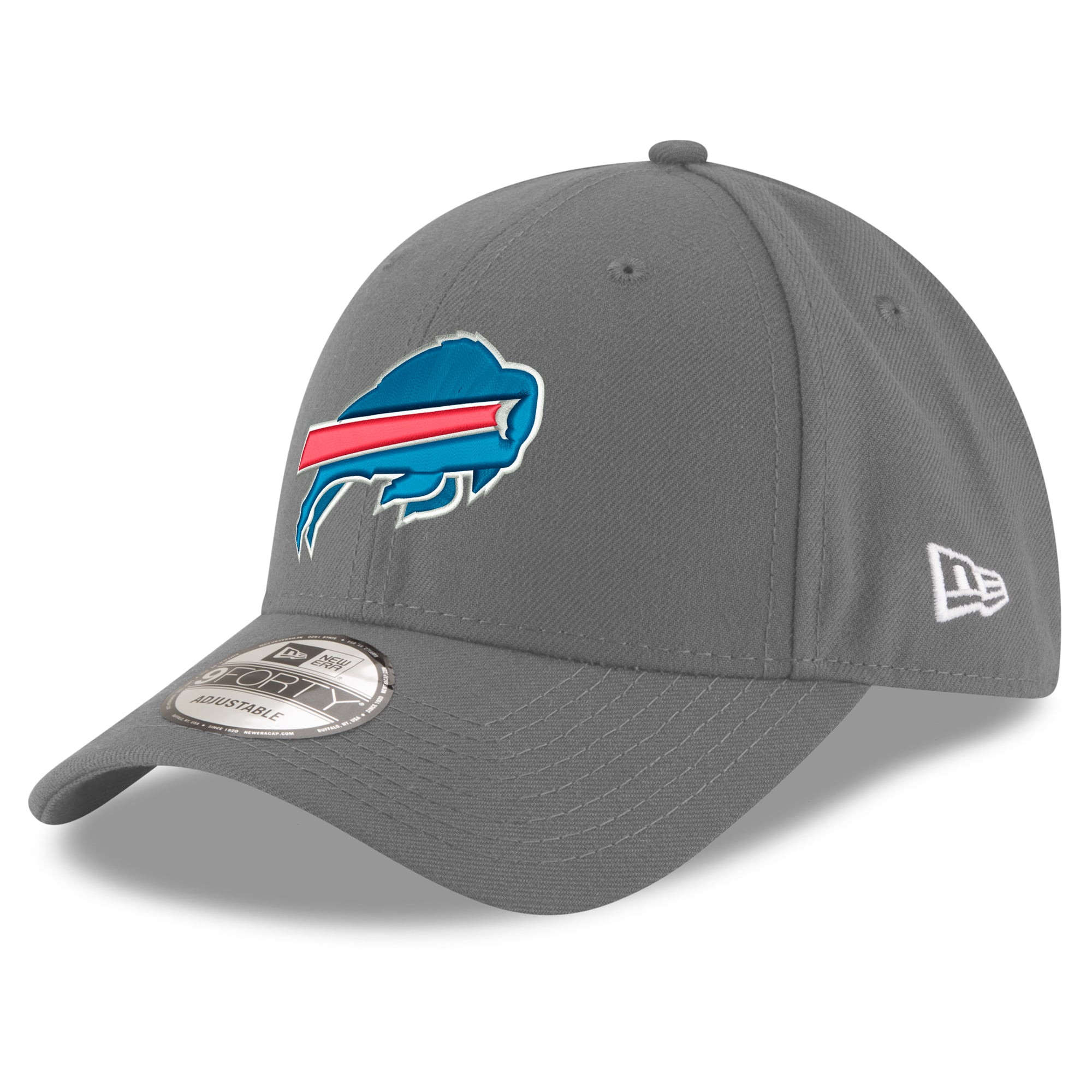 Men's New Era Gray Buffalo Bills Alternate 9FORTY Adjustable Hat