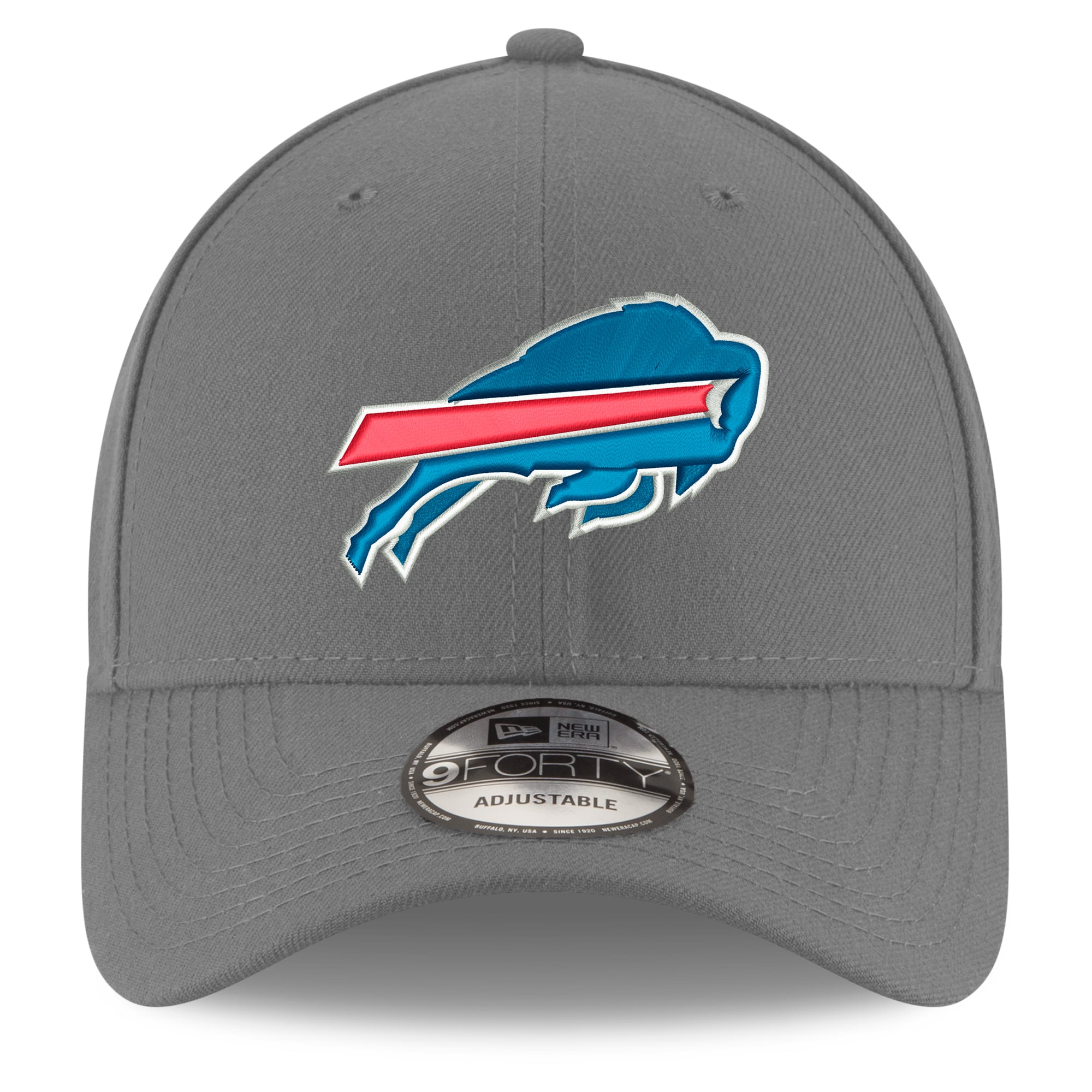 Men's New Era Gray Buffalo Bills Alternate 9FORTY Adjustable Hat
