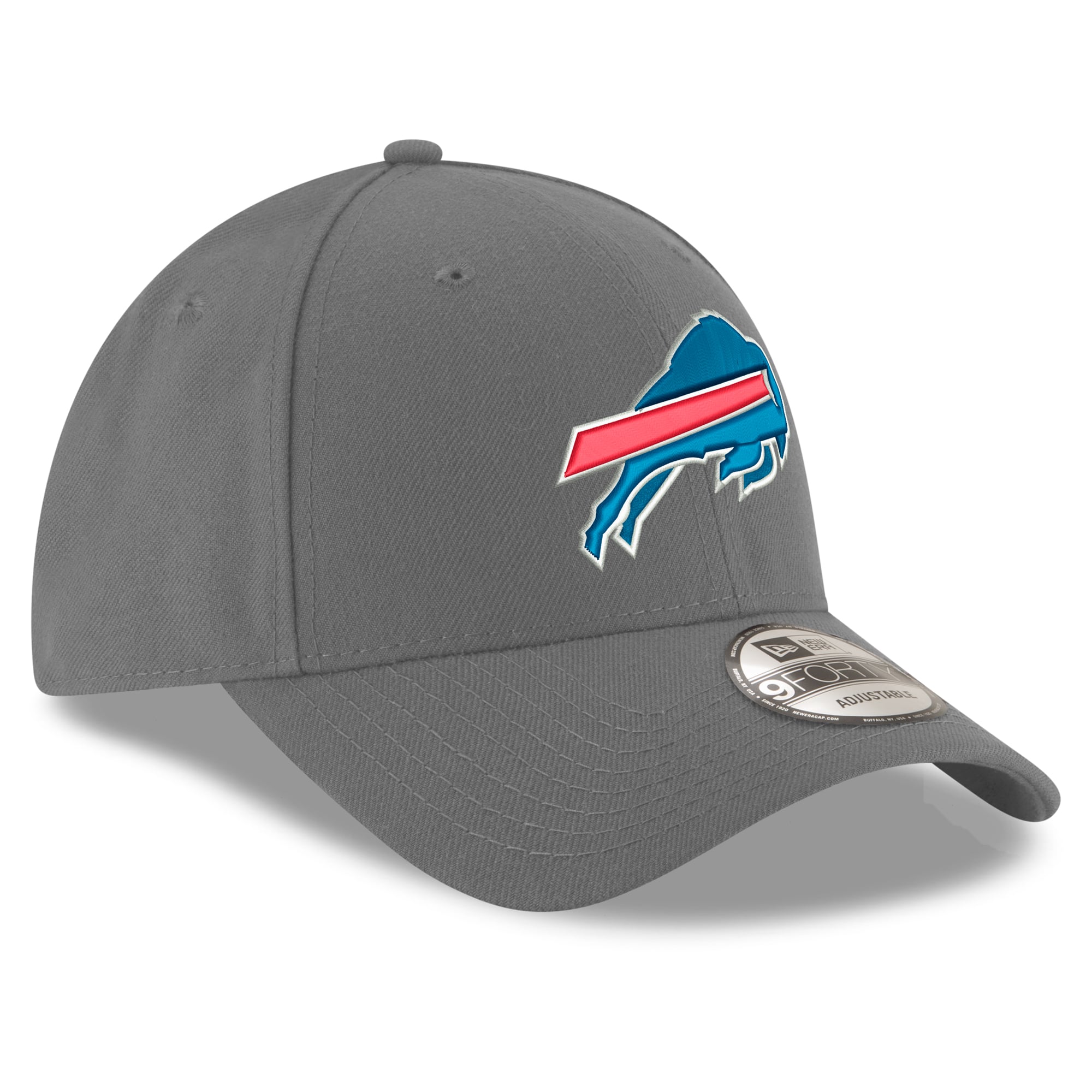 Men's New Era Gray Buffalo Bills Alternate 9FORTY Adjustable Hat