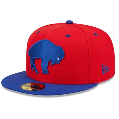  Buffalo Bills New Era Flipside 2Tone 59FIFTY Fitted Hat - Red/Royal