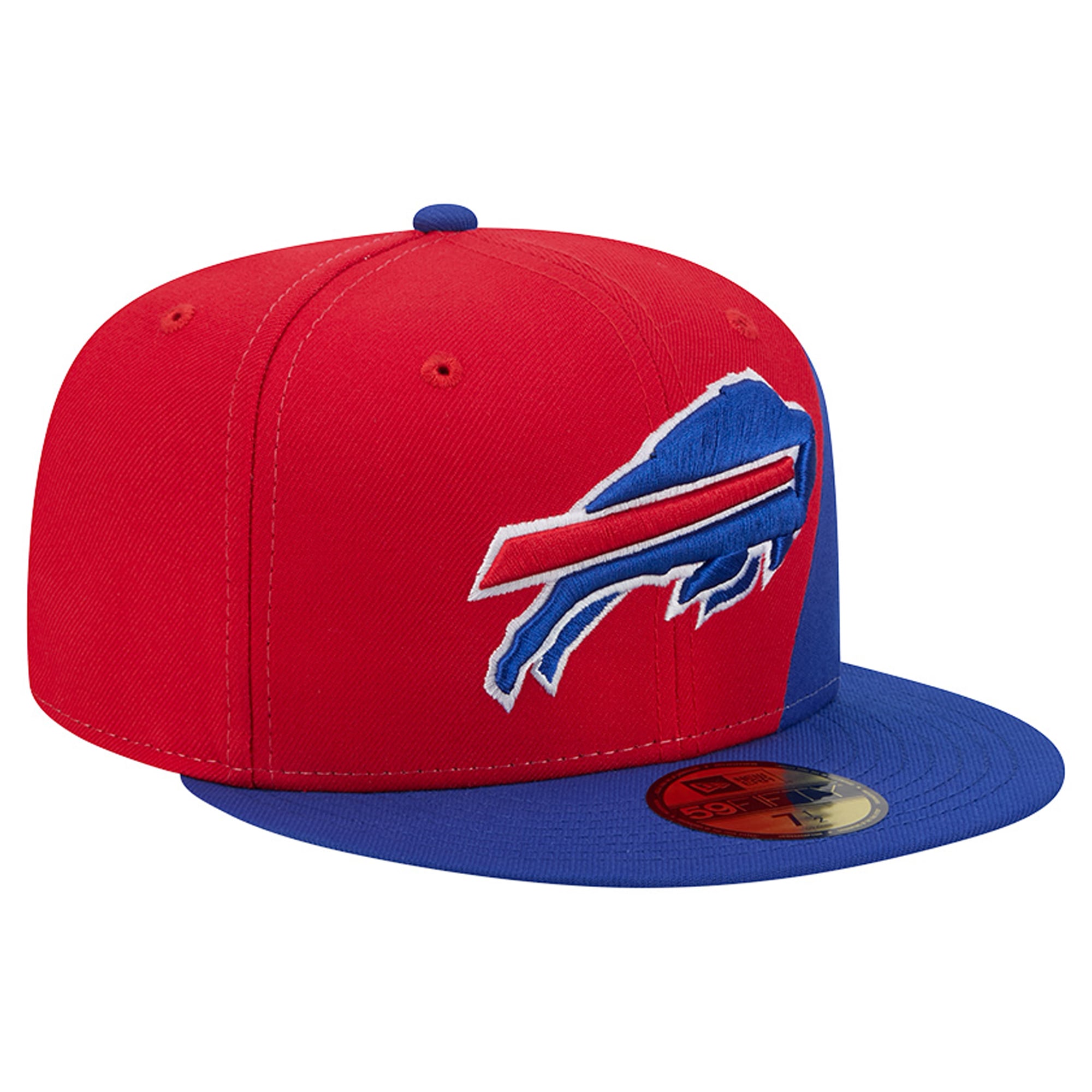 Men's New Era Red/Royal Buffalo Bills Shock 59FIFTY Fitted Hat