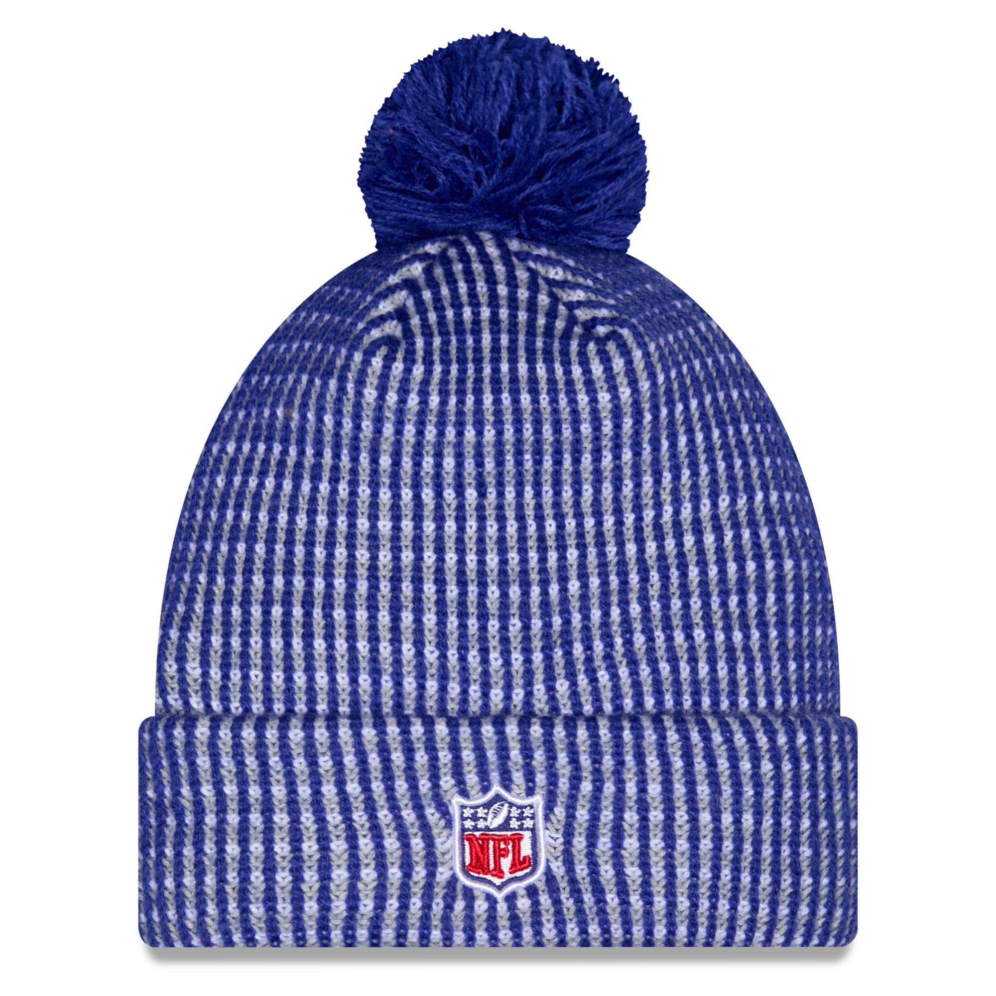 Bonnet à revers avec pompon, collection New Era Royal Buffalo Bills 2026 Rivalries pour homme
