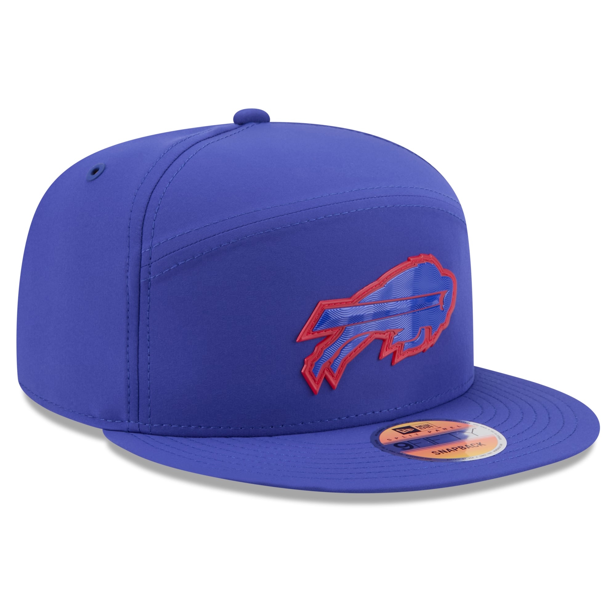 Men's New Era Royal Buffalo Bills 2026 Sideline Split Panel 9FIFTY Snapback Hat