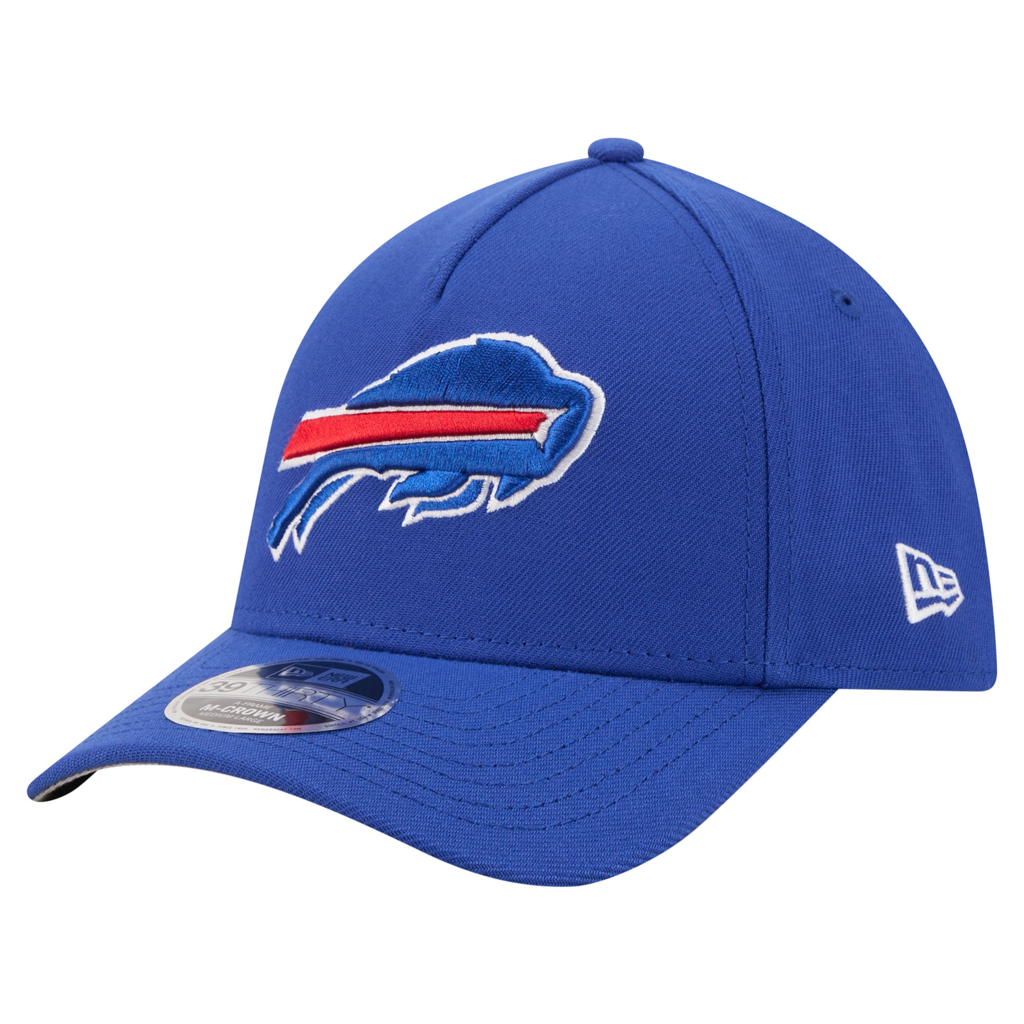 Men's New Era Royal Buffalo Bills 39THIRTY M-Crown A-Frame Stretch Hat