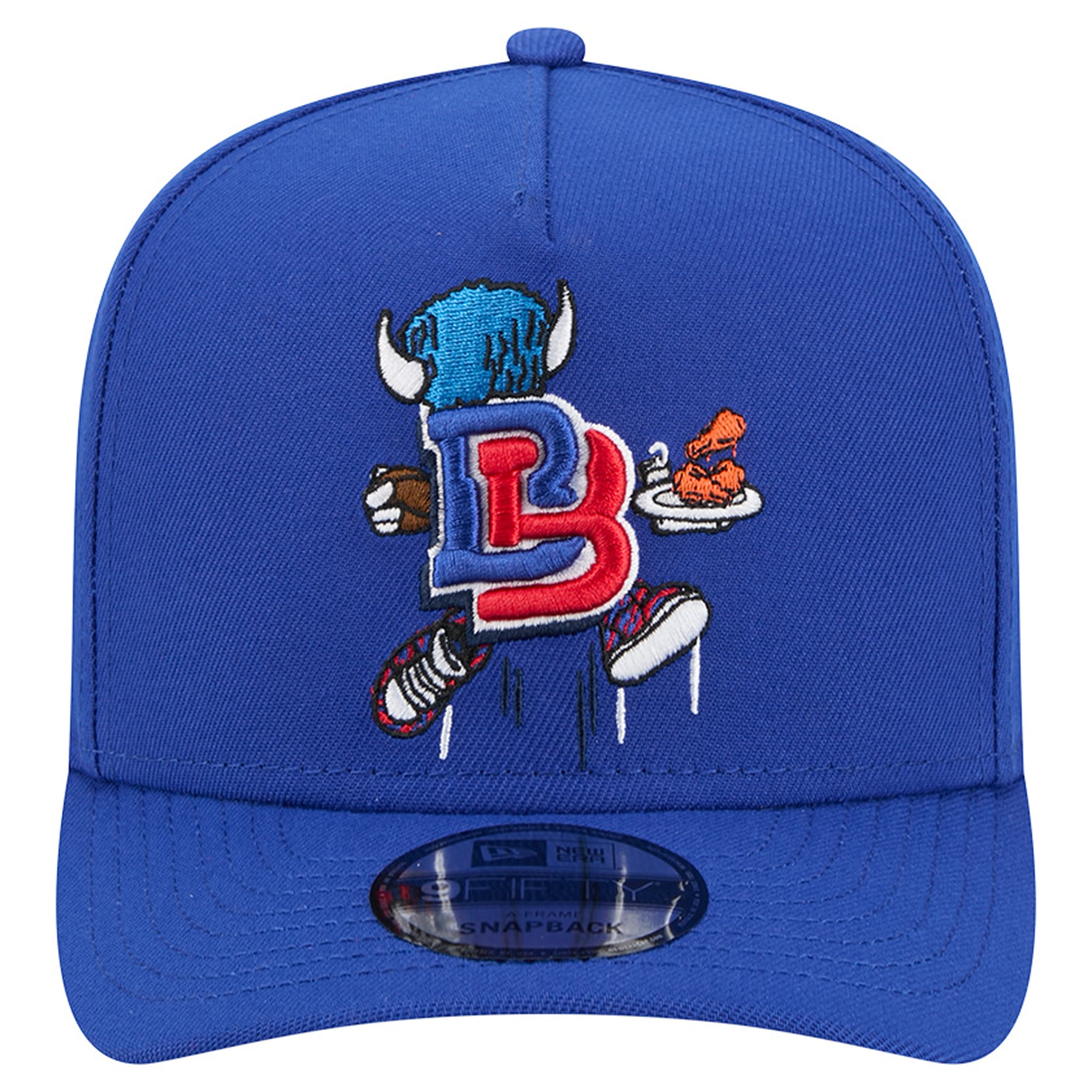 Casquette snapback New Era Royal Buffalo Bills Cartoon A-Frame 9FIFTY pour homme