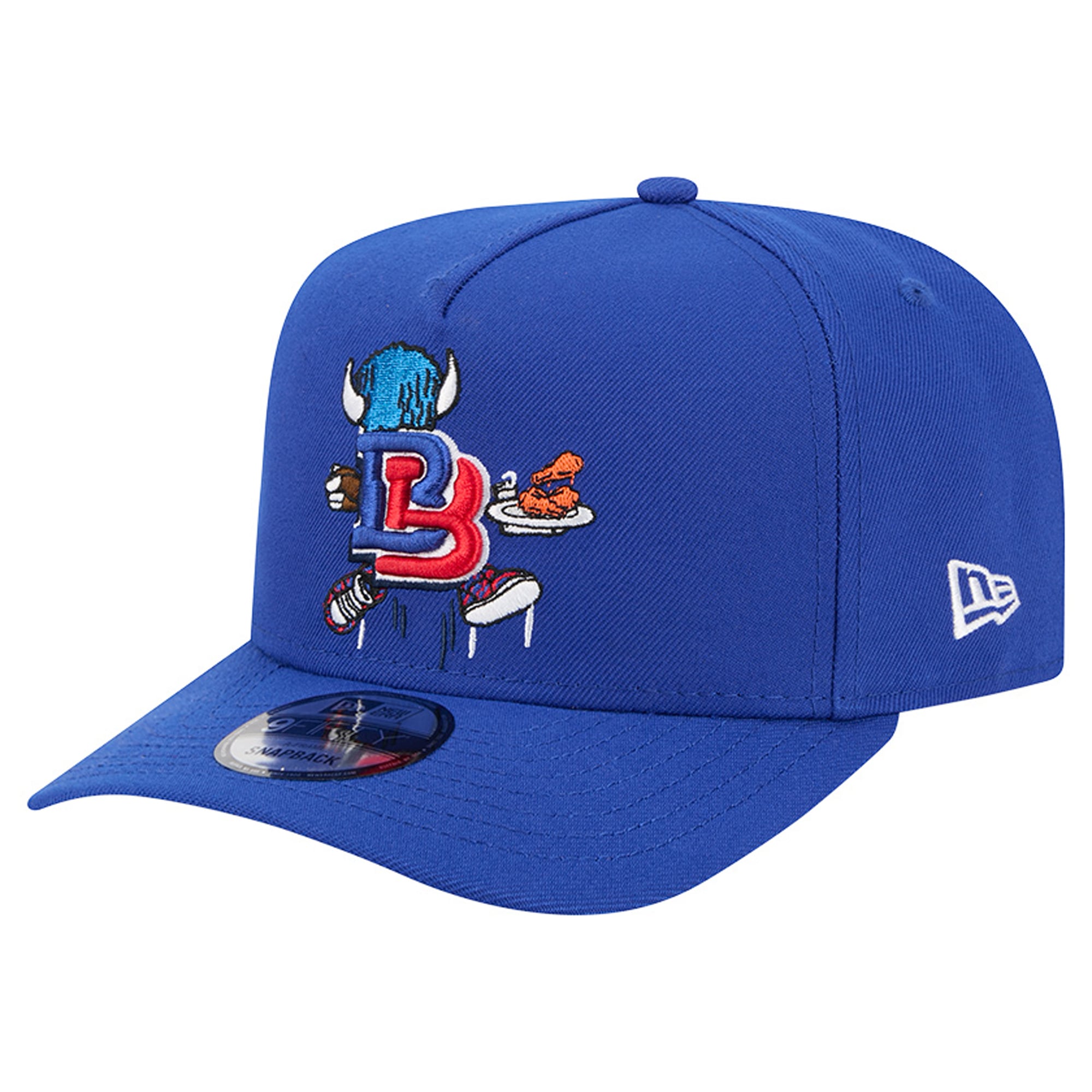 Casquette snapback New Era Royal Buffalo Bills Cartoon A-Frame 9FIFTY pour homme