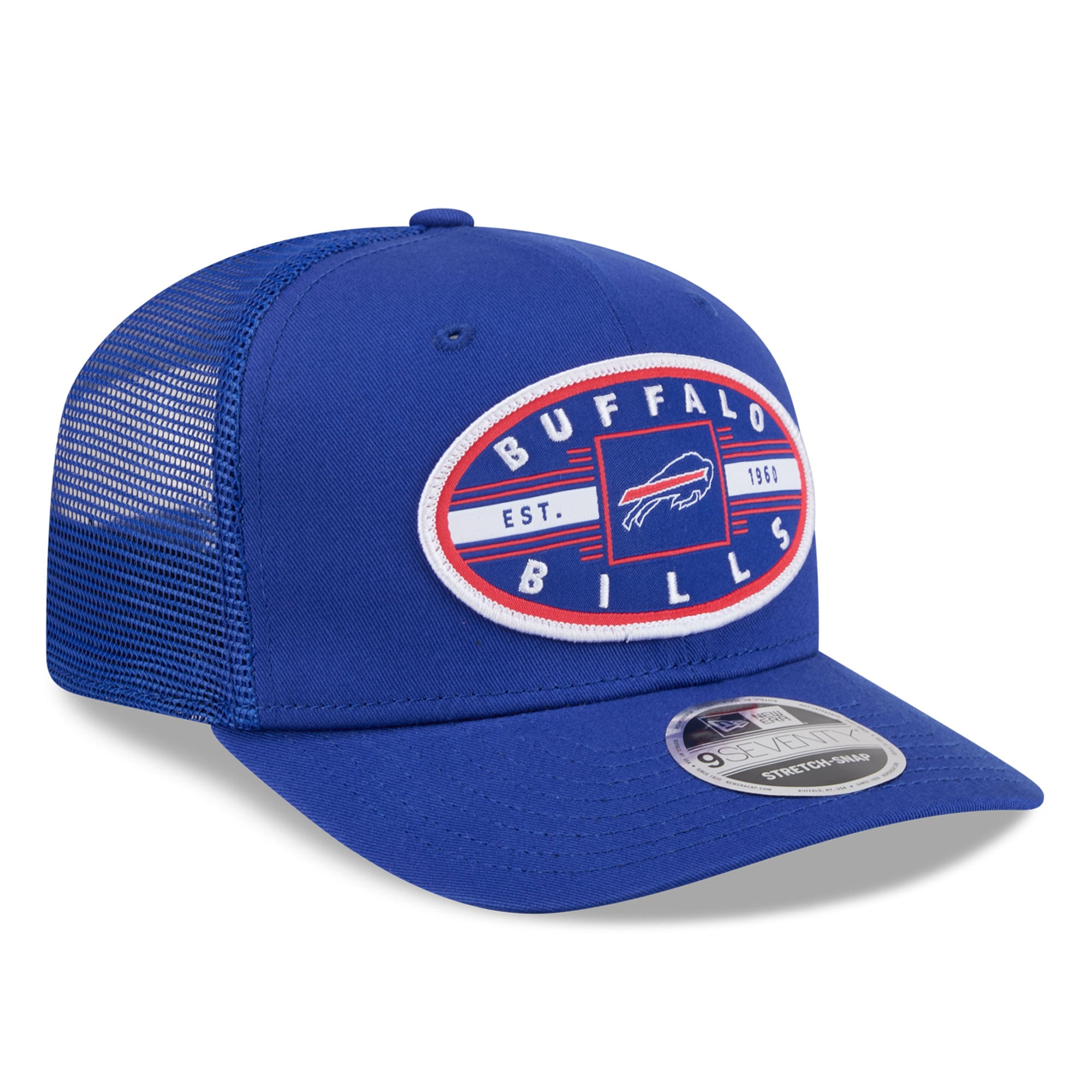 Casquette ajustable New Era Royal Buffalo Bills Collegiate 9SEVENTY pour homme
