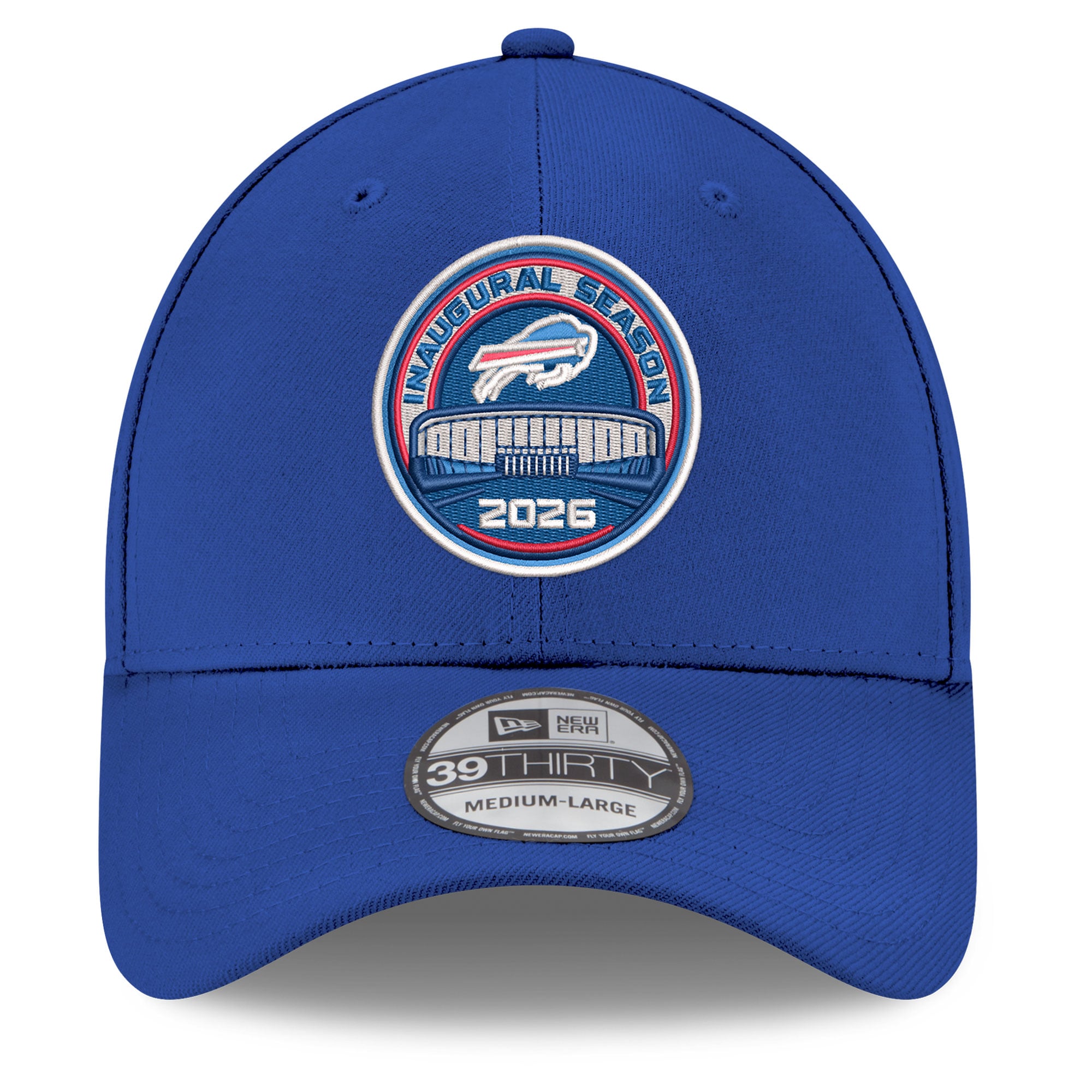 Casquette New Era Royal Buffalo Bills Highmark Stadium Saison inaugurale 39THIRTY pour homme
