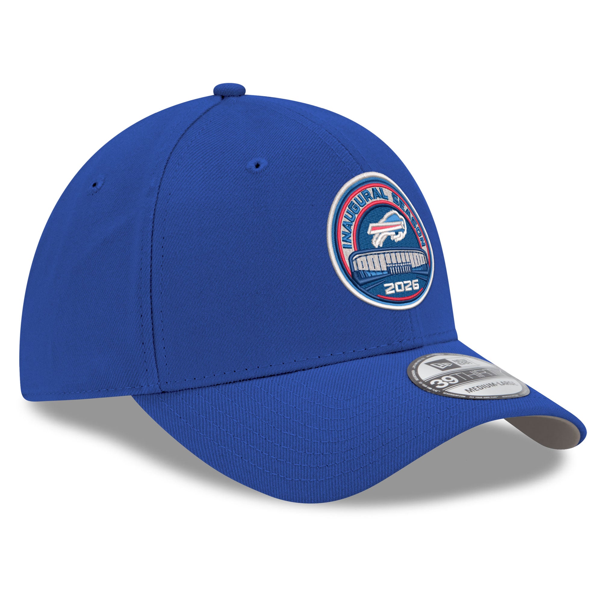 Casquette New Era Royal Buffalo Bills Highmark Stadium Saison inaugurale 39THIRTY pour homme